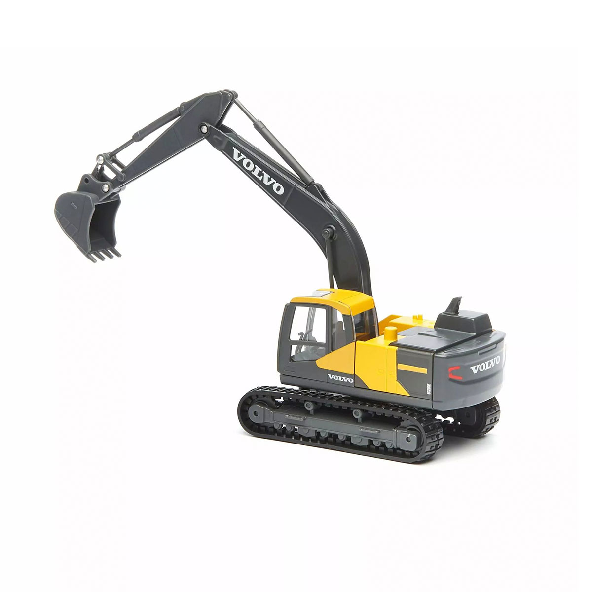 Екскаватор Bburago Volvo EC220E 1:50 металевий гусеничний Жовто-чорний — превʼю 14