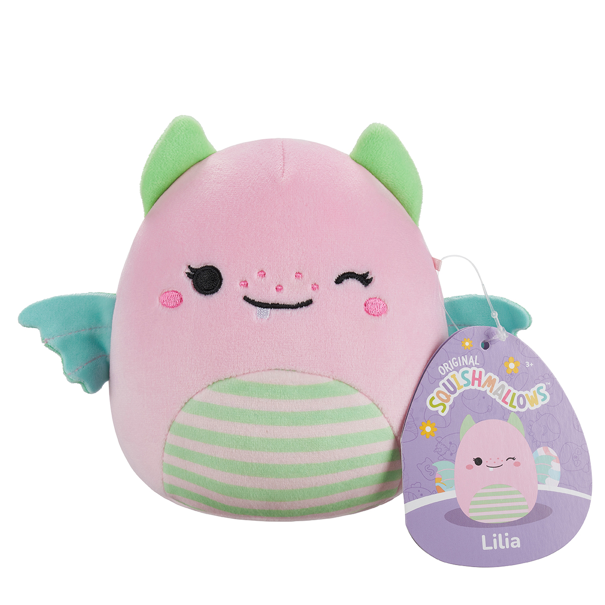 М'яка іграшка Squishmallows – Рожевий Дино (Pink Dino) – 13 см — превʼю 14