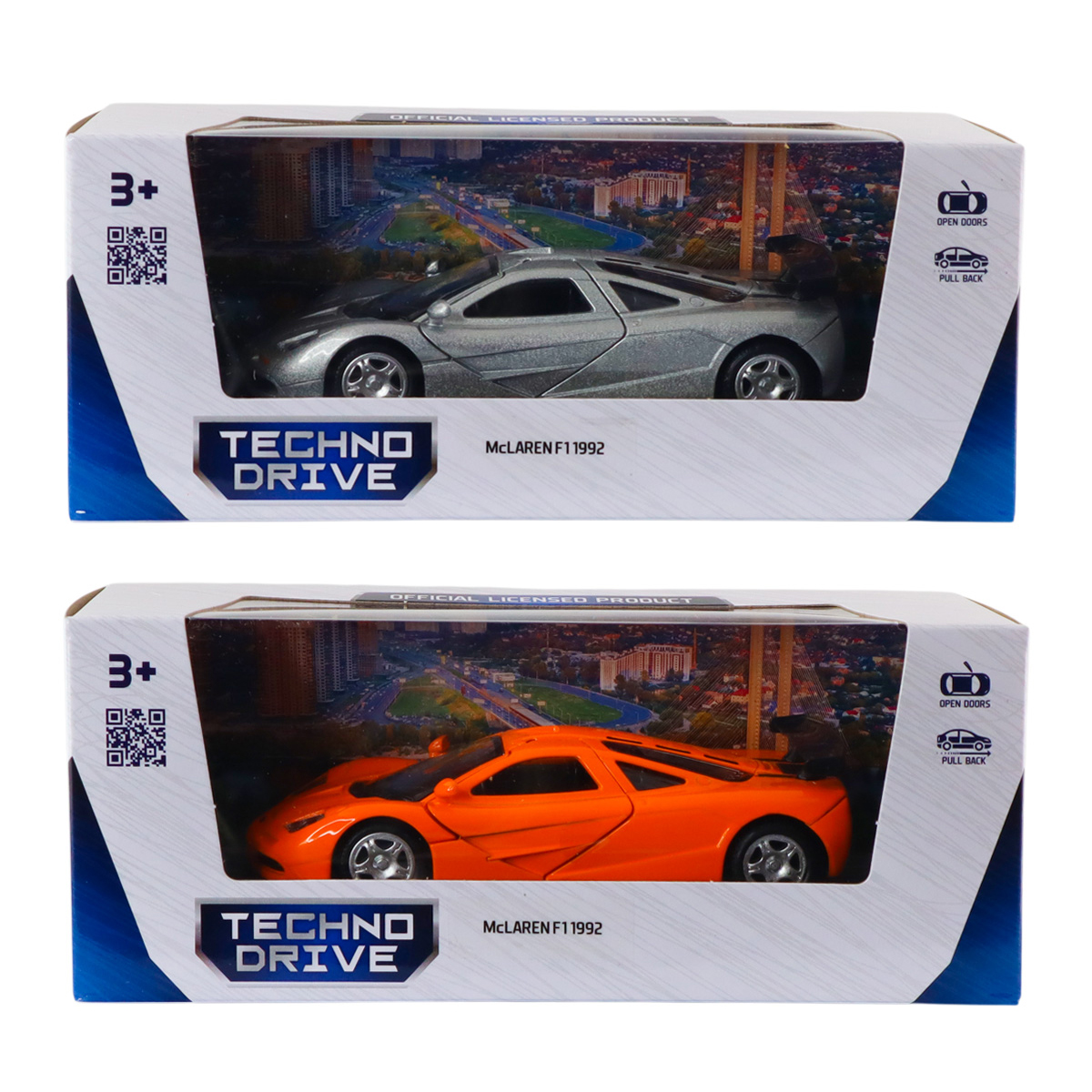 Автомодель Techno Drive McLaren F1 1992 металева 1:34 — превʼю 15