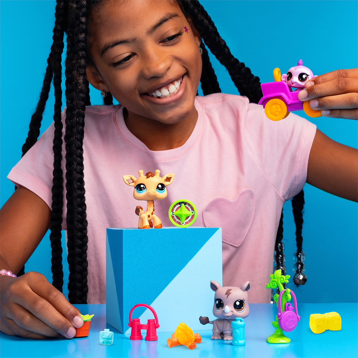 Ігровий набір для дітей Сафарі Hasbro Littlest Pet Shop з трьома фігурками — превʼю 10