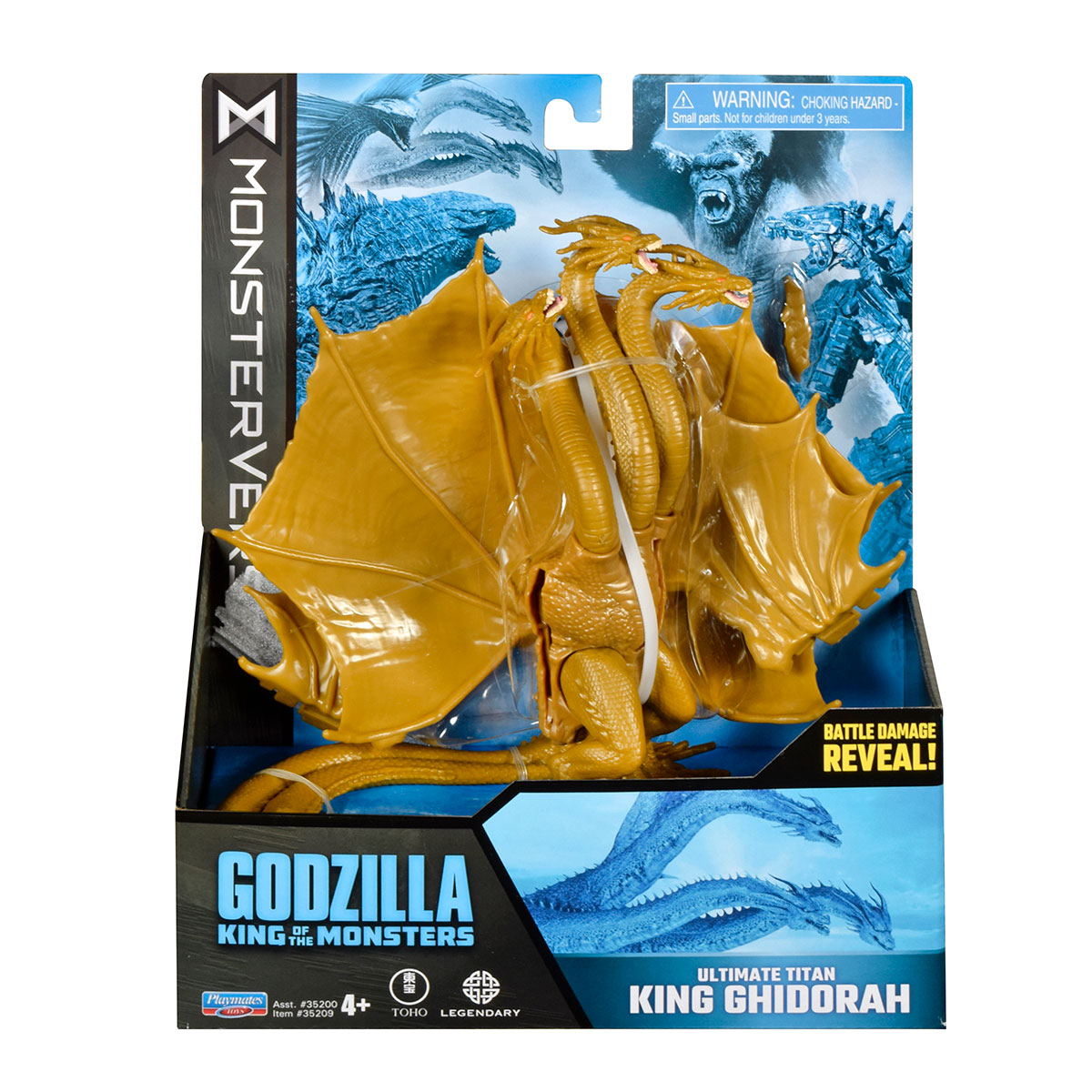 Ігрова фігурка Godzilla vs. Kong Король Гідора з рухливими частинами — превʼю 10