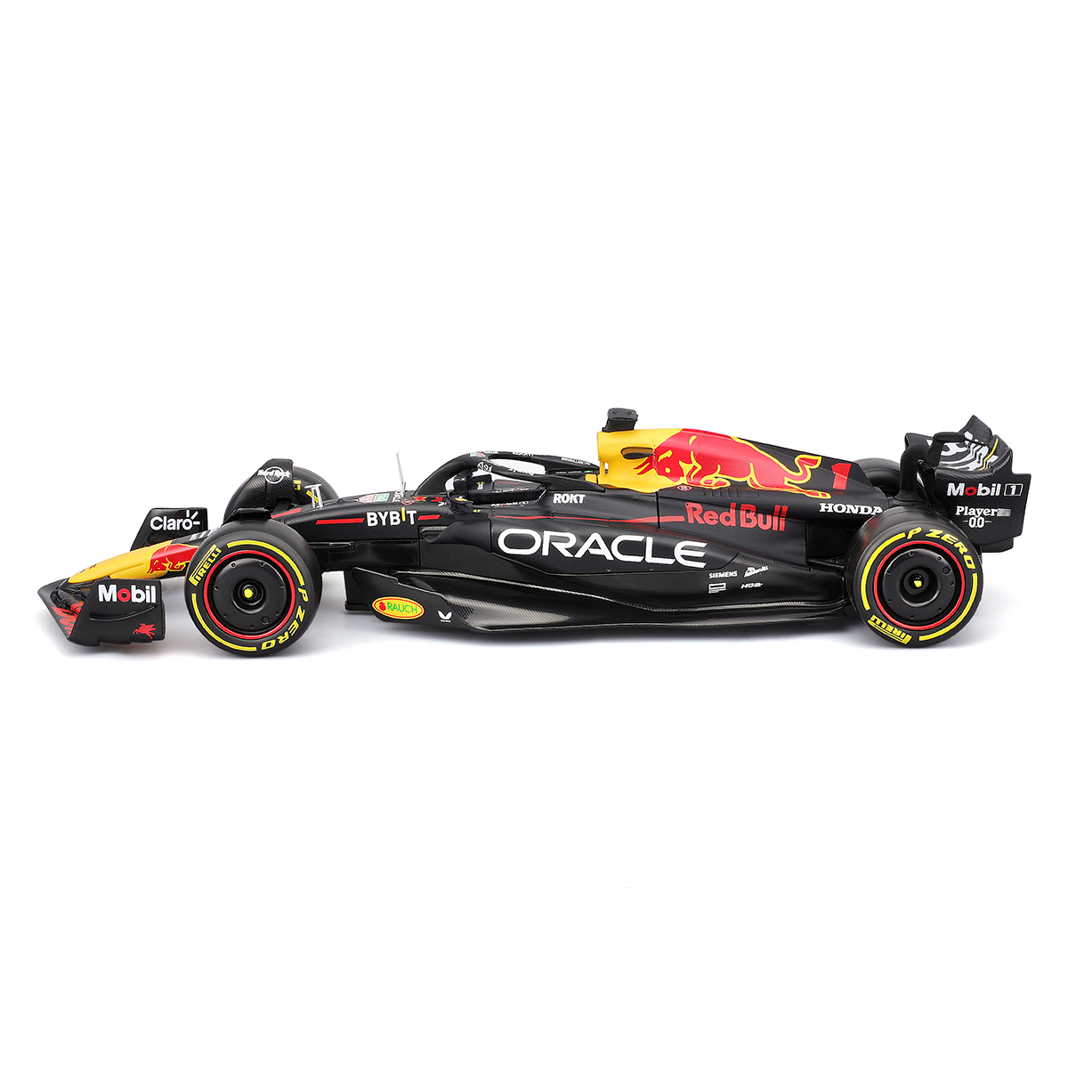 Автомодель Bburago Red Bull Racing RB19 з фігуркою 1:24 Чорна — превʼю 14