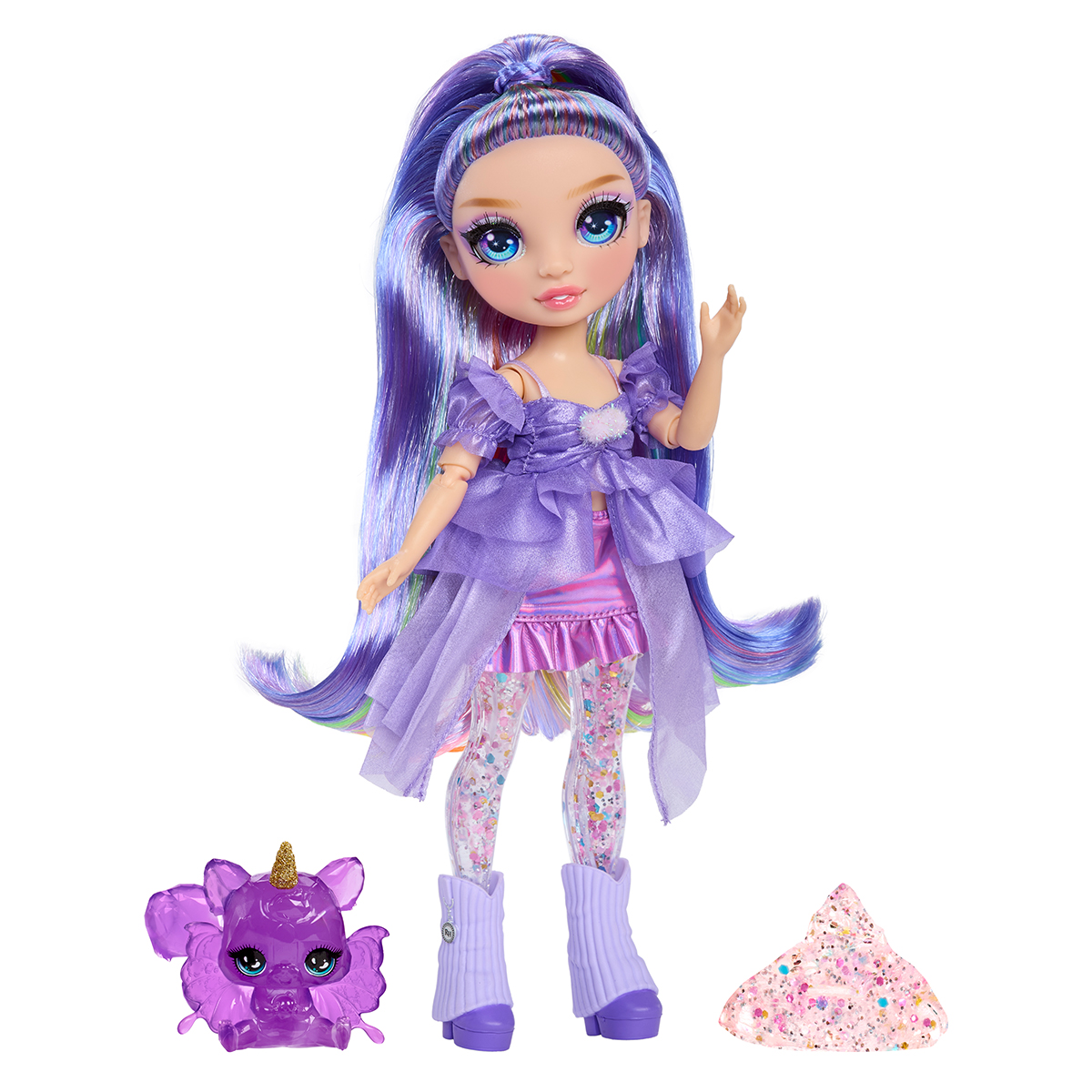 Ігровий набір лялька Rainbow High серії Rainbow Shimmers Віолетта Фіолетова — превʼю 13