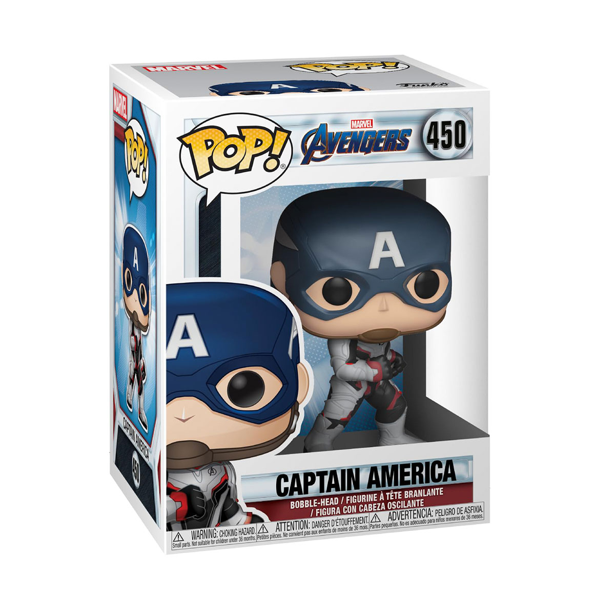 Ігрова фігурка Funko Pop Капітан Америка у білому костюмі — превʼю 3