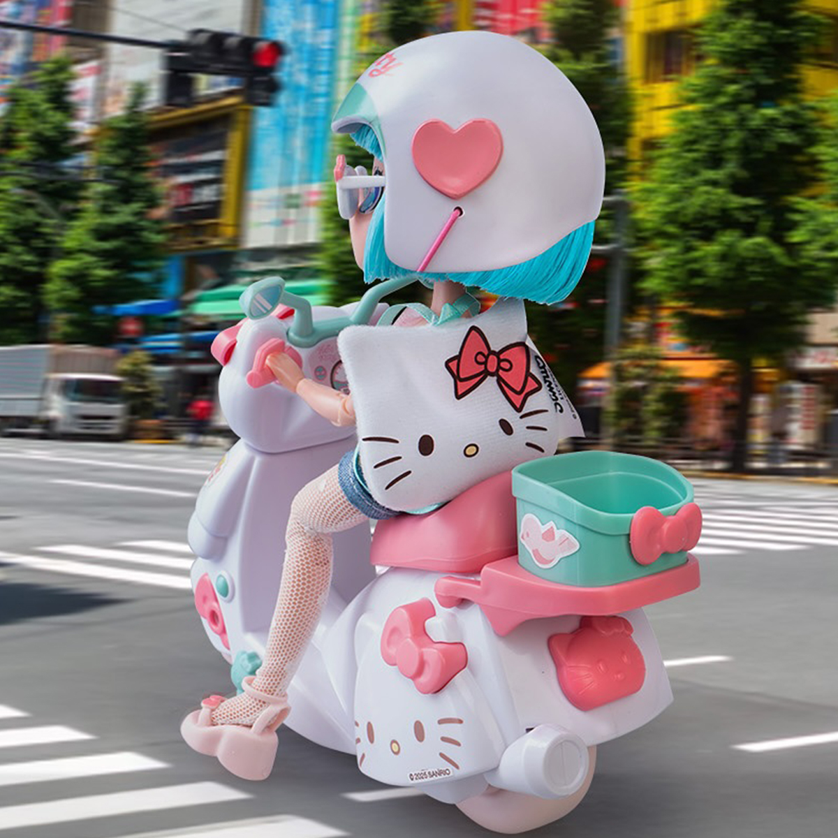 Ігровий набір для дівчаток 4SF Manga Dolls Hello Kitty зі скутером Пінк — превʼю 18