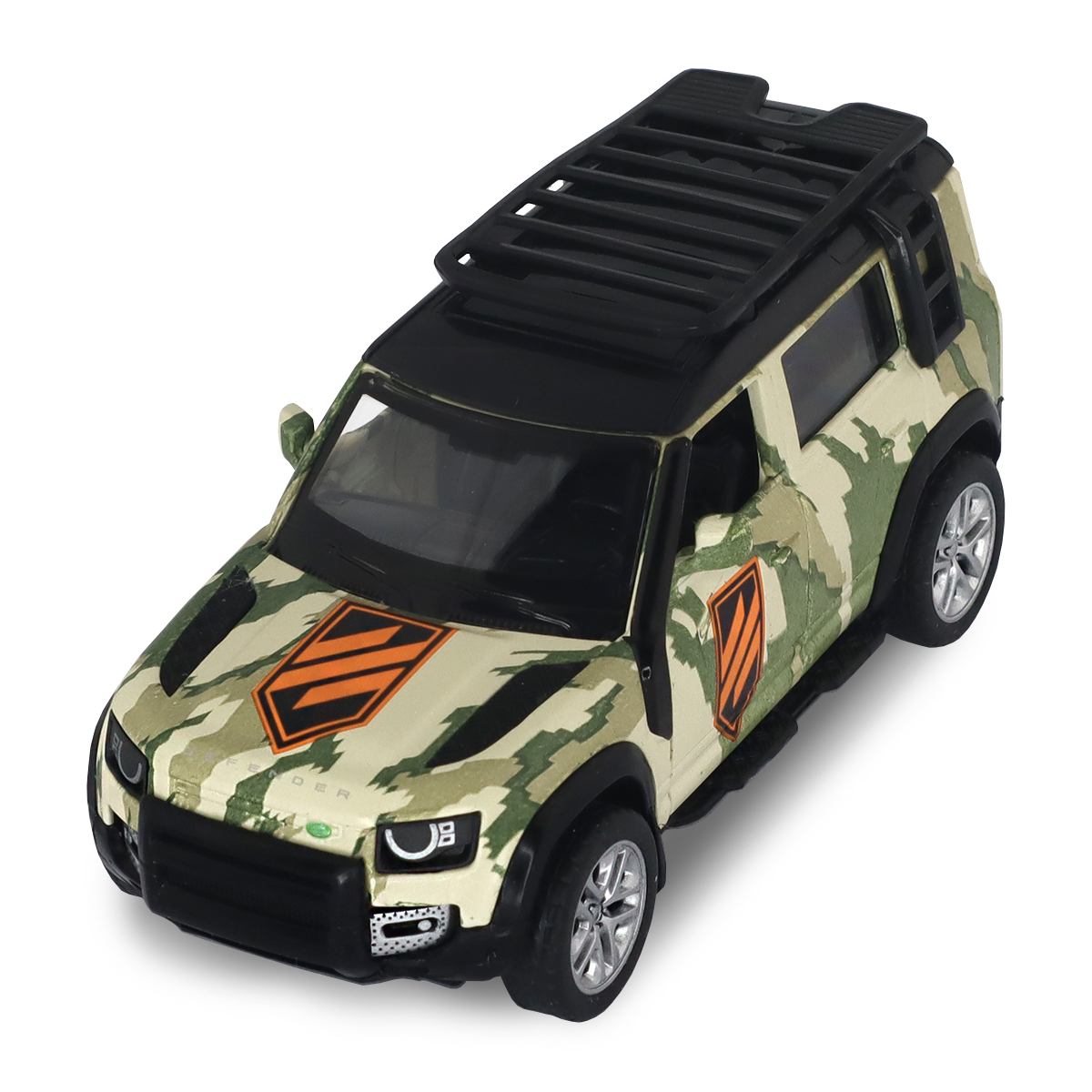 Автомодель TechnoDrive Land Rover Defender 110 3 ОШБр серії Шеврони Героїв 1:43 — превʼю 16