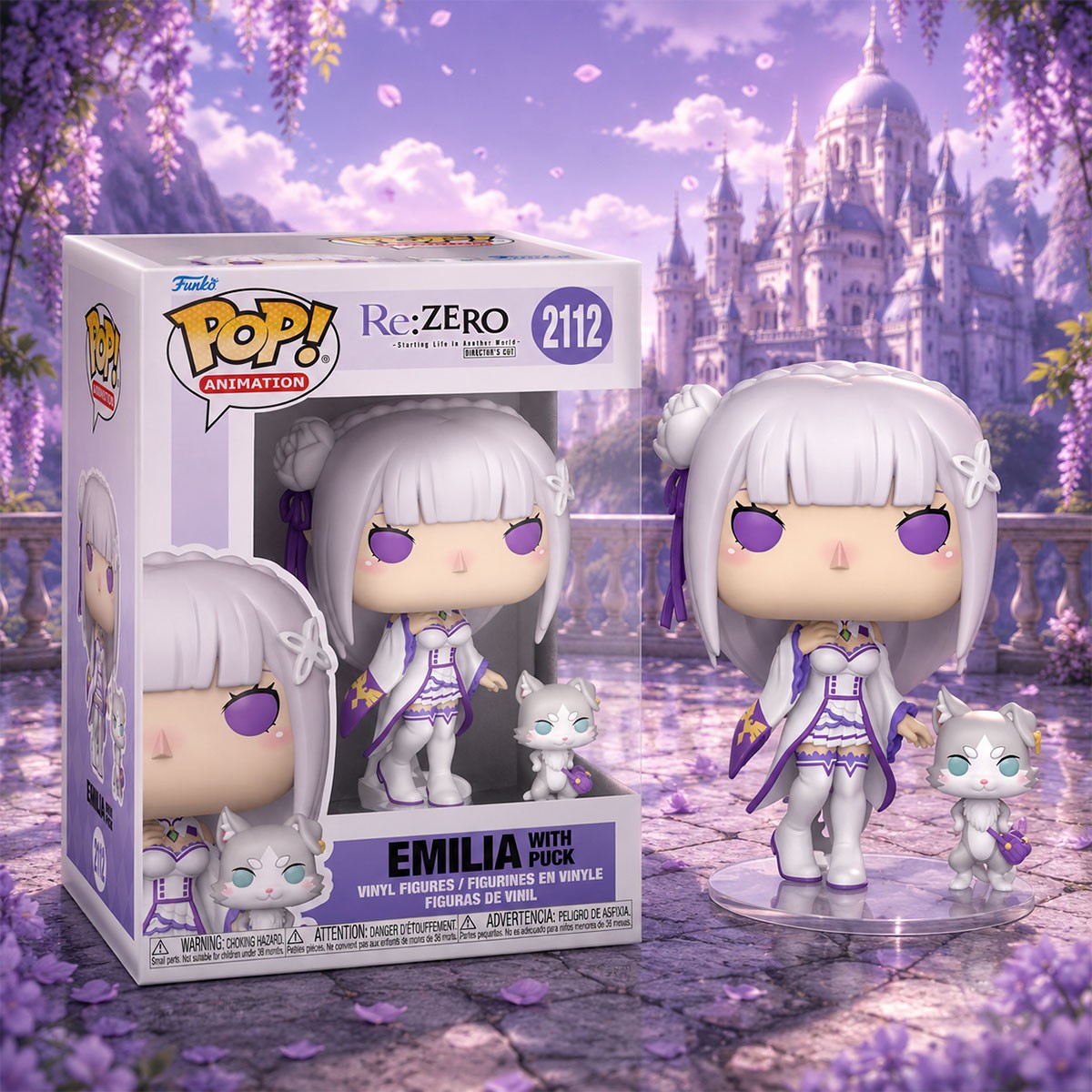 Фігурка Емілія (Emilia) та Пак (Puck) — Funko Pop — Re:ZERO — превʼю 6