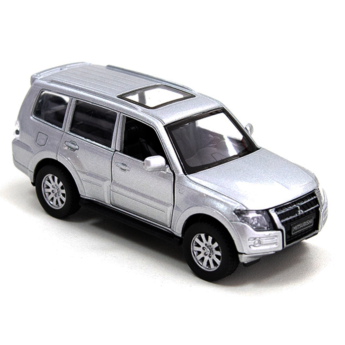 Автомодель TechnoDrive Mitsubishi Pajero 4WD Turbo срібляста металева — превʼю 10