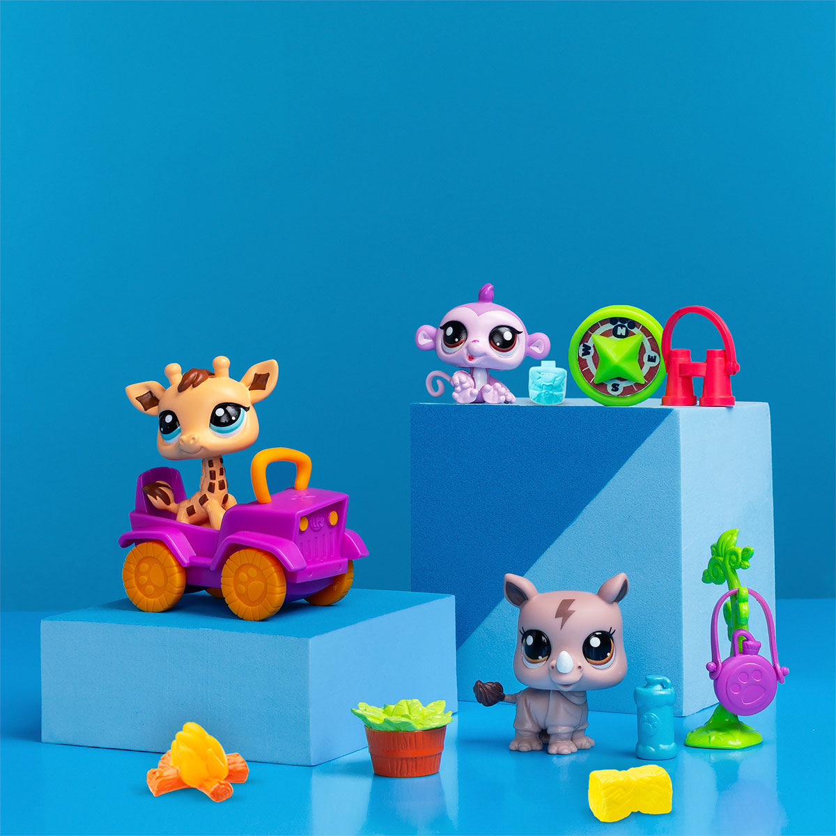 Ігровий набір для дітей Сафарі Hasbro Littlest Pet Shop з трьома фігурками — превʼю 8