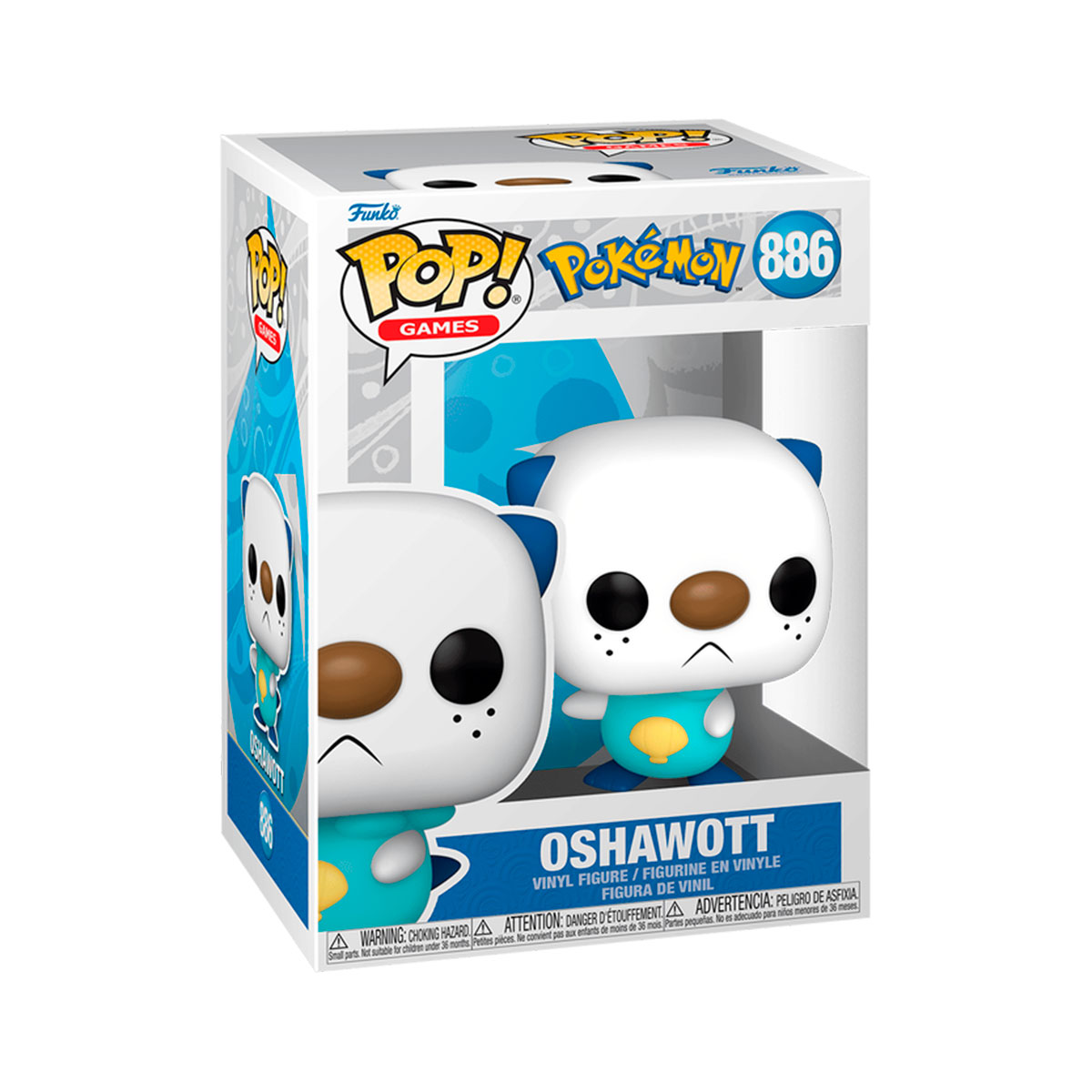 Колекційна ігрова фігурка Funko POP - Oshawott - Покемон Pokemon Синій — превʼю 6