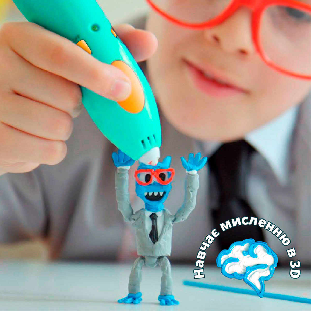3D-ручка Battat Lite 3Doodler Start Plus дитяча для творчості 72 стрижні — превʼю 10