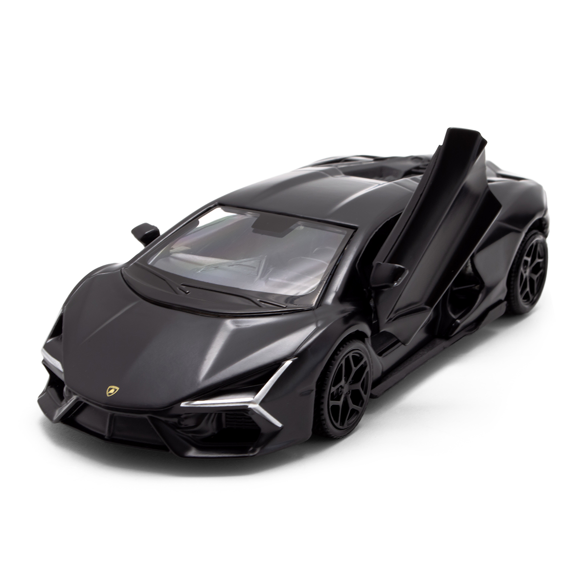 Автомодель Lamborghini Revuelto Techno Drive металева 1:39 Матова чорна — превʼю 30