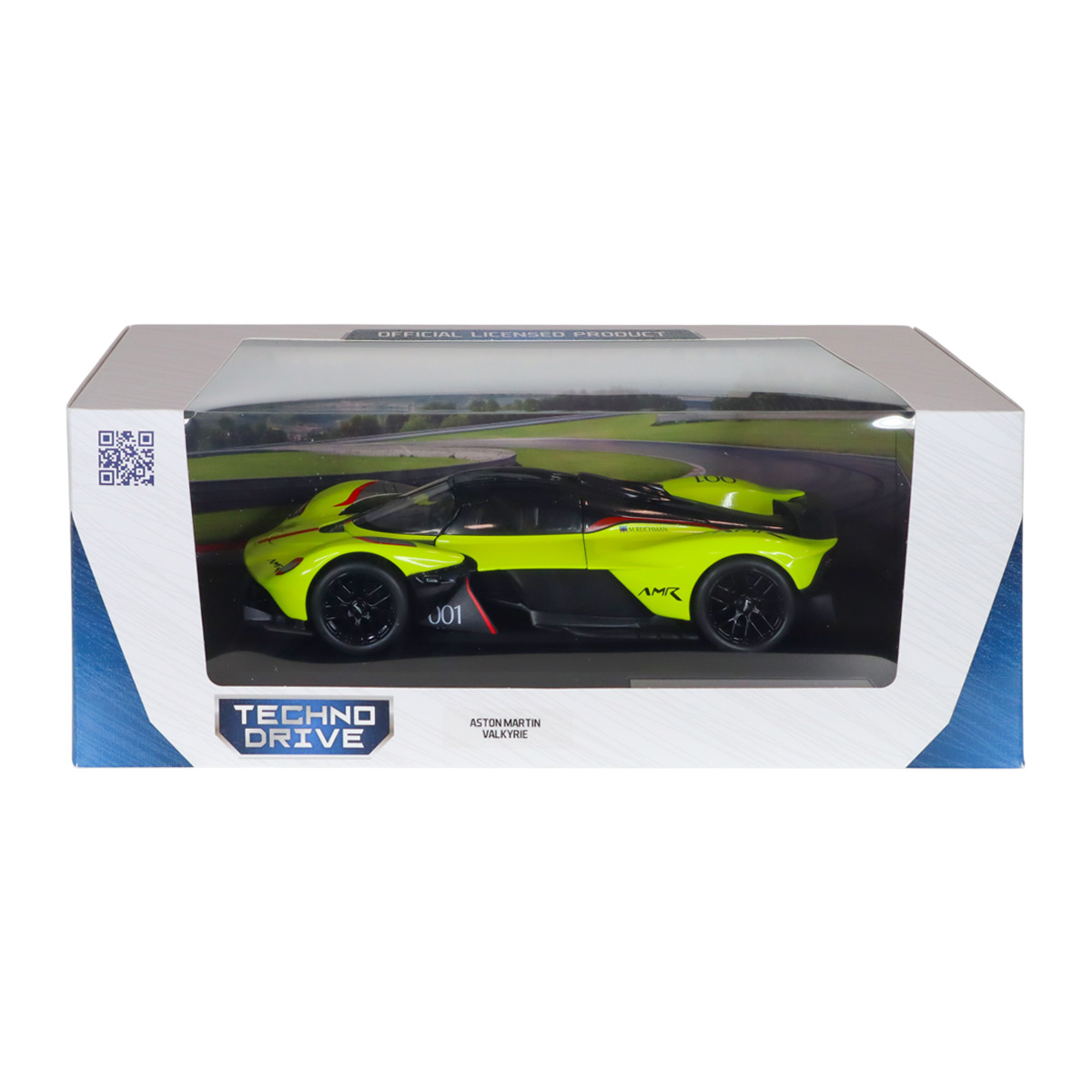 Автомодель Aston Martin Valkyrie Techno Drive 1:18 Жовта металева — превʼю 22