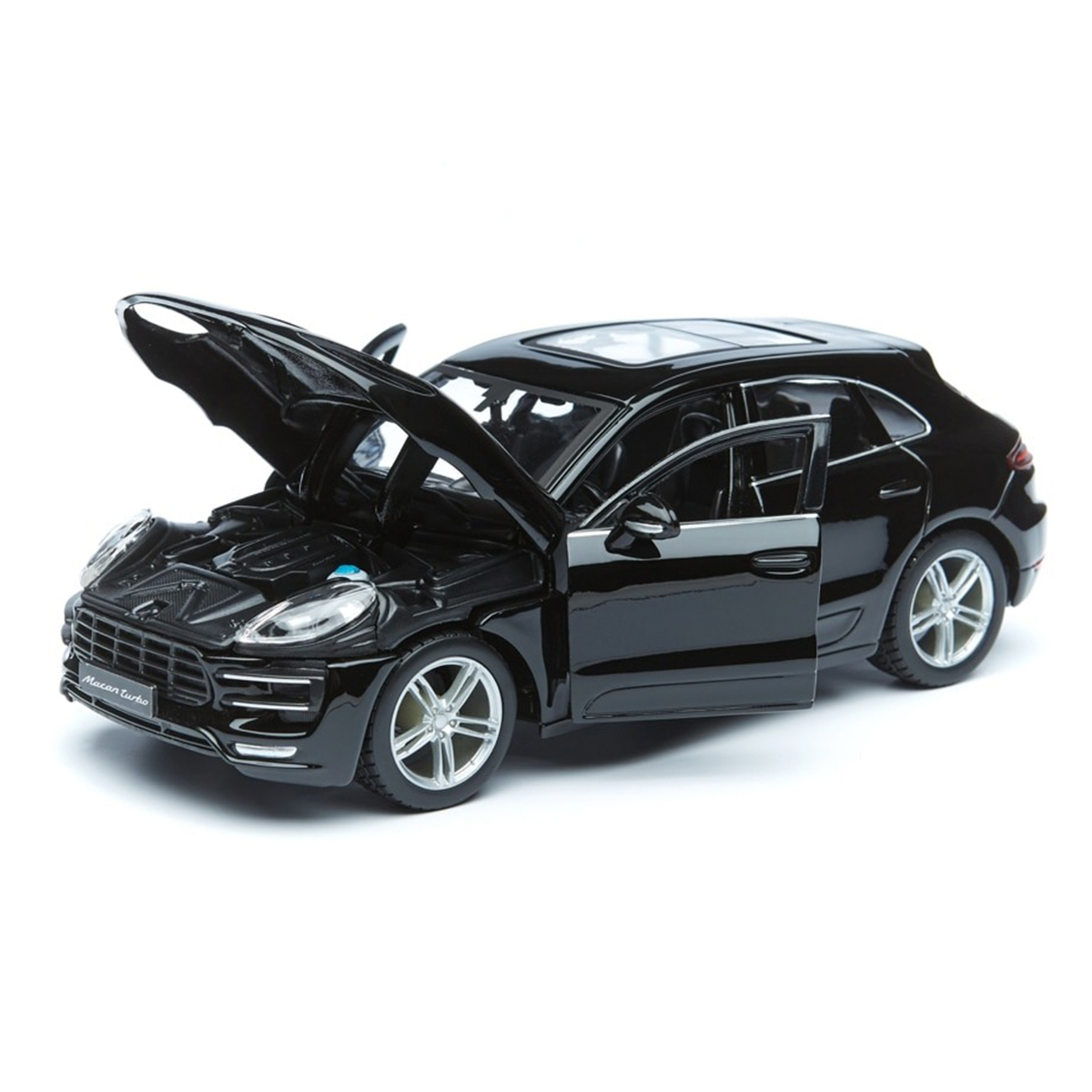Колекційна автомодель Porsche Macan Bburago 1:24 металева з дверима, що відкриваються — превʼю 15
