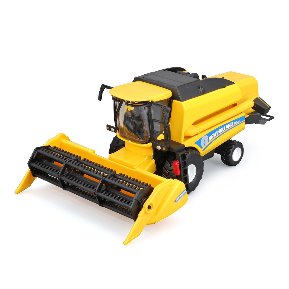 Зернозбиральний комбайн Bburago New Holland TC5.90 металевий 18 см Жовто-чорний — превʼю 9
