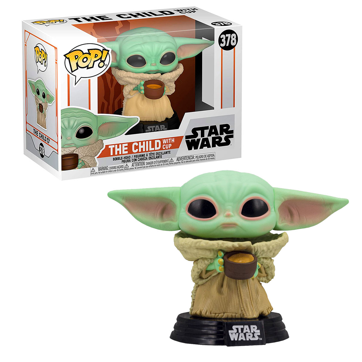 Колекційна ігрова фігурка The Mandalorian Grogu - Funko Pop Малюк з чашкою — превʼю 14