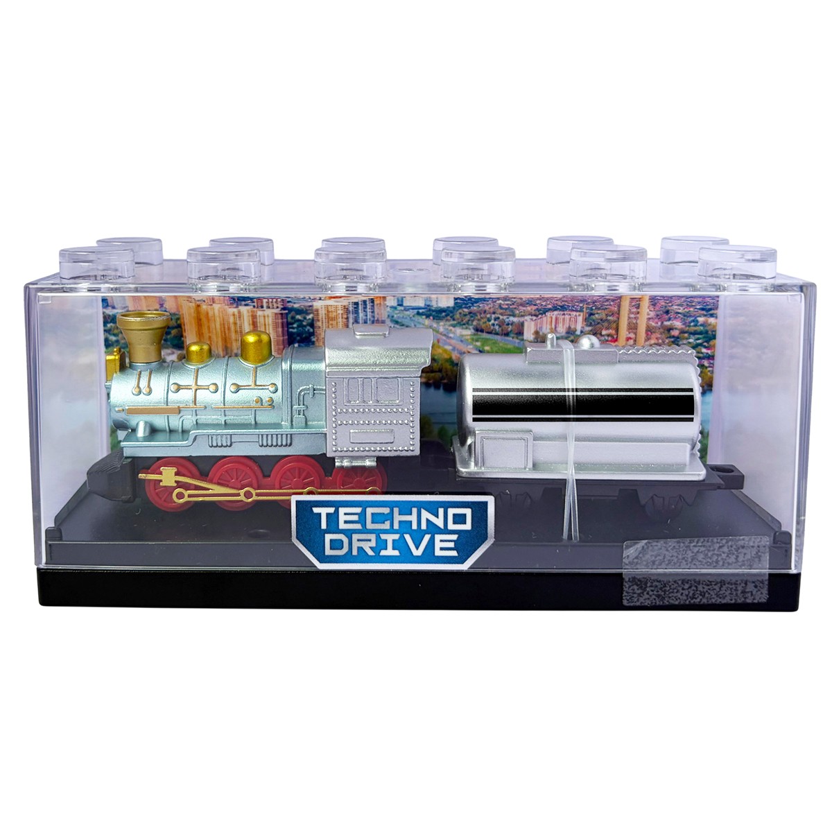 Локомотив TechnoDrive S2 ігрова модель 1:64 металева у пластиковому боксі — превʼю 3