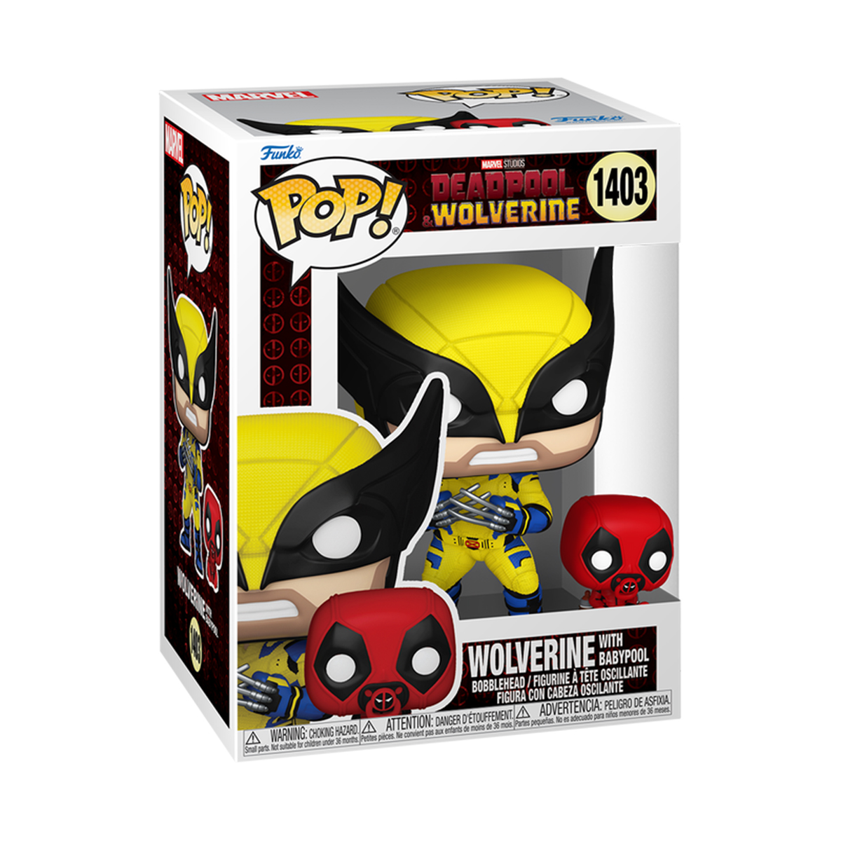 Фігурка Росомаха (Wolverine) та Бебіпул (Babypool) — Funko Pop — Deadpool — превʼю 3