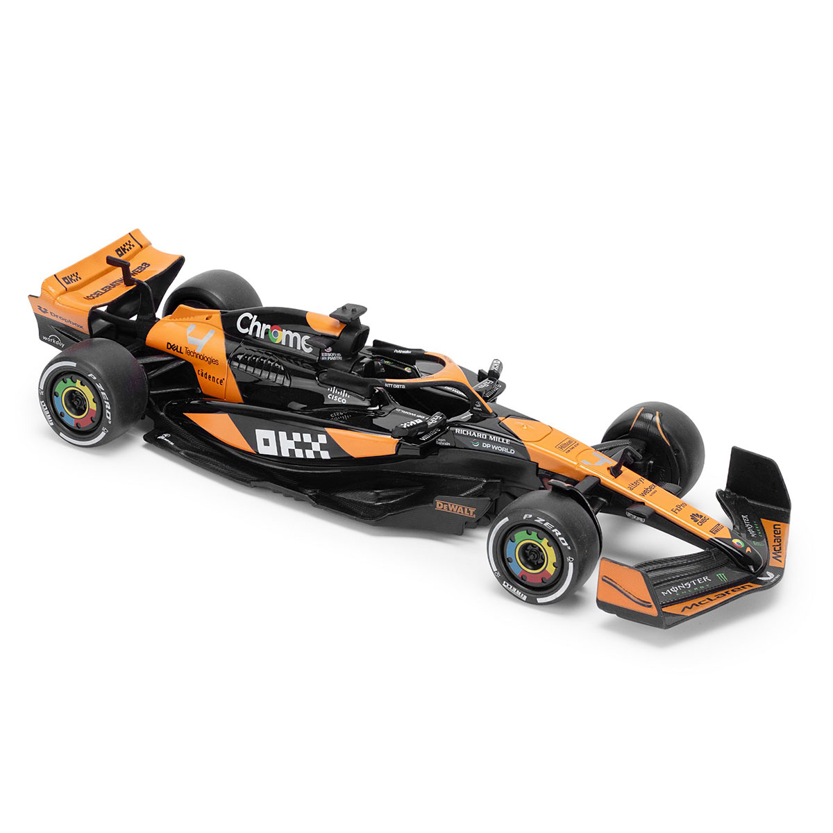 Колекційна автомодель McLaren F1 2024 Techno Drive 1:18 металева Помаранчева — превʼю 25