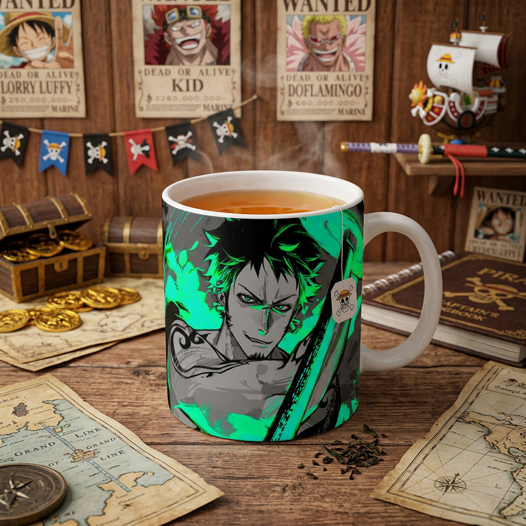 Чашка керамічна One Piece Трафальгар Ло 330 мл Біла (51181-702) — превʼю 5