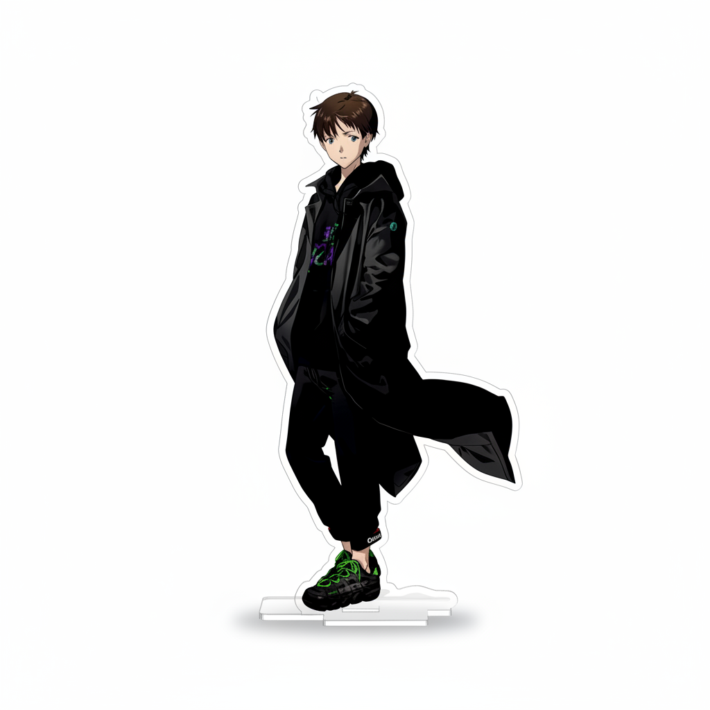 Акрилова фігурка Ікарі Сіндзі Shinji Ikari Євангеліон Evangelion 150 x 50 мм — превʼю 3