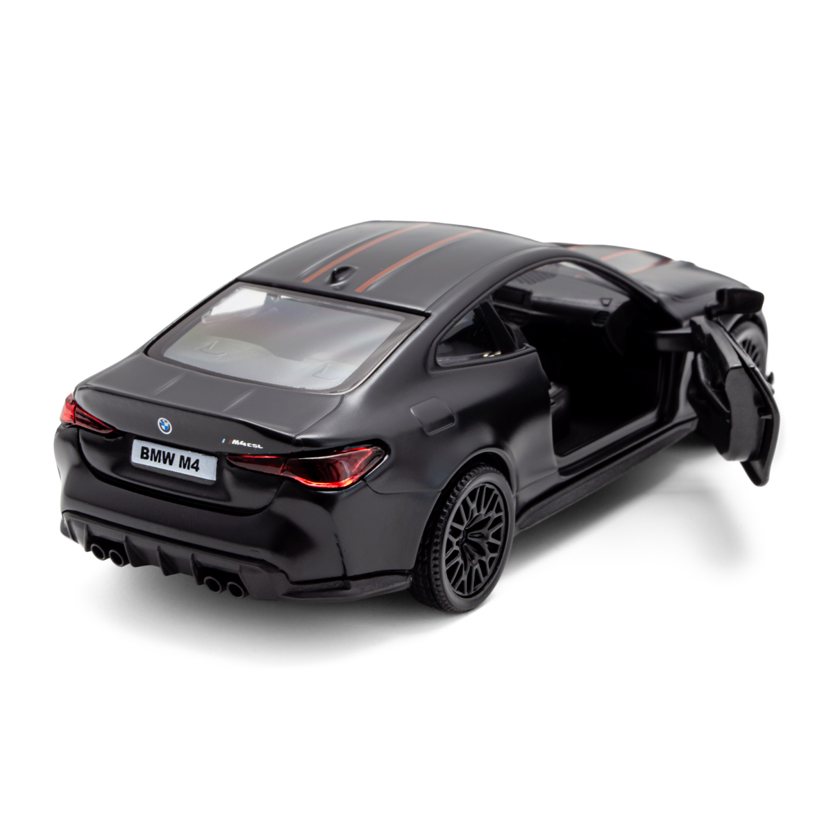 Автомодель BMW M4 CSL 2023 Techno Drive 1:38 металева Чорна — превʼю 17