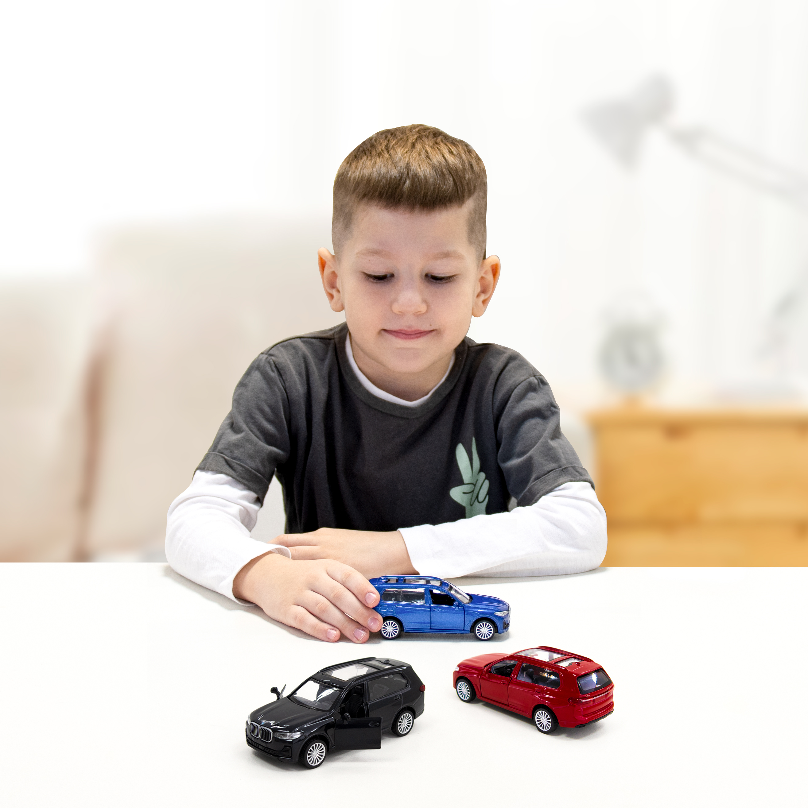 Автомодель BMW X7 Techno Drive металева Чорна — превʼю 14