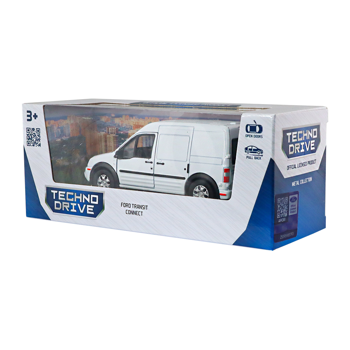 Автомодель Ford Transit Connect TechnoDrive 1:43 Біла — превʼю 19