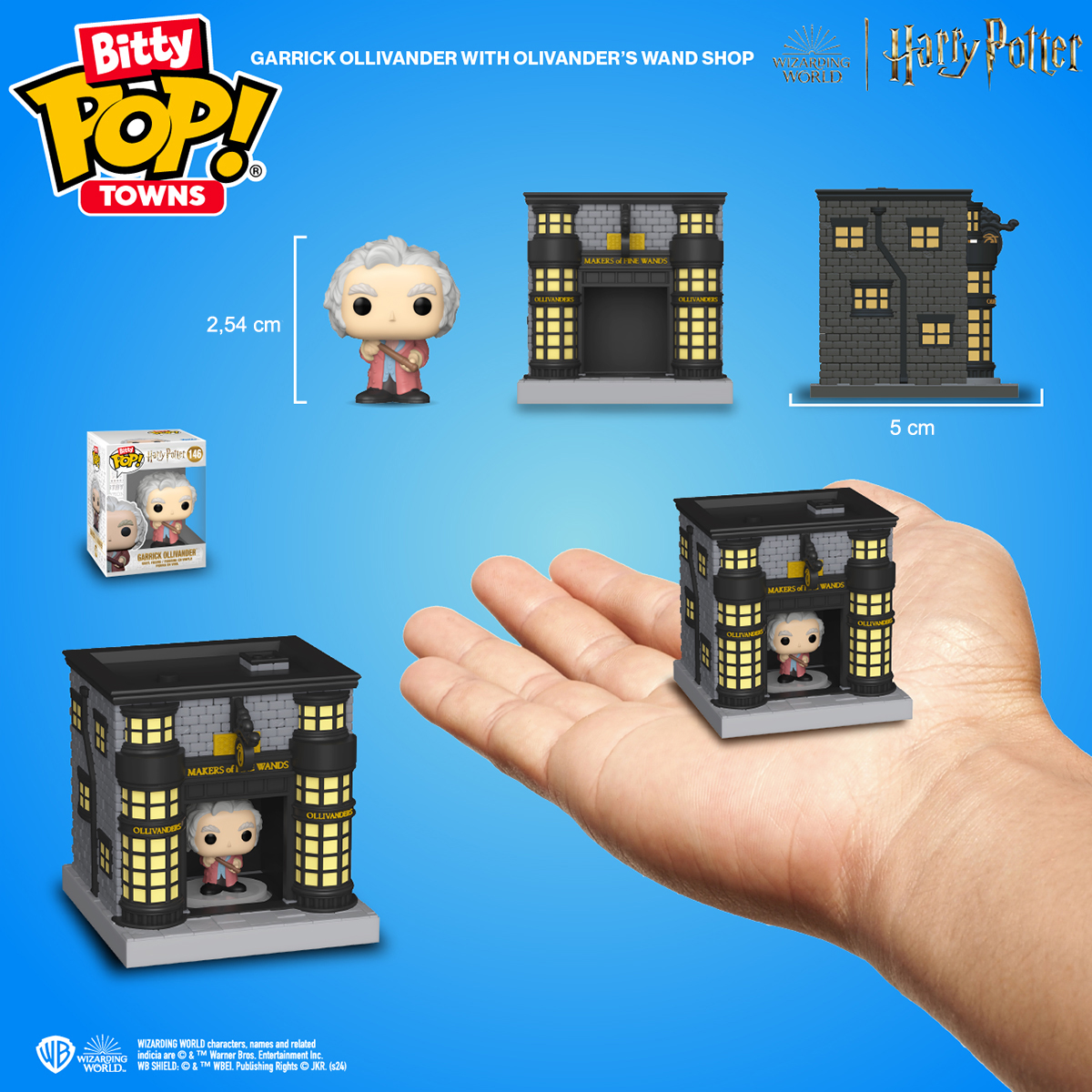 Набір фігурок Funko Bitty Pop Town — Гаррі Поттер Олівандер (Harry Potter Ollivander) — 2,54 см — превʼю 10
