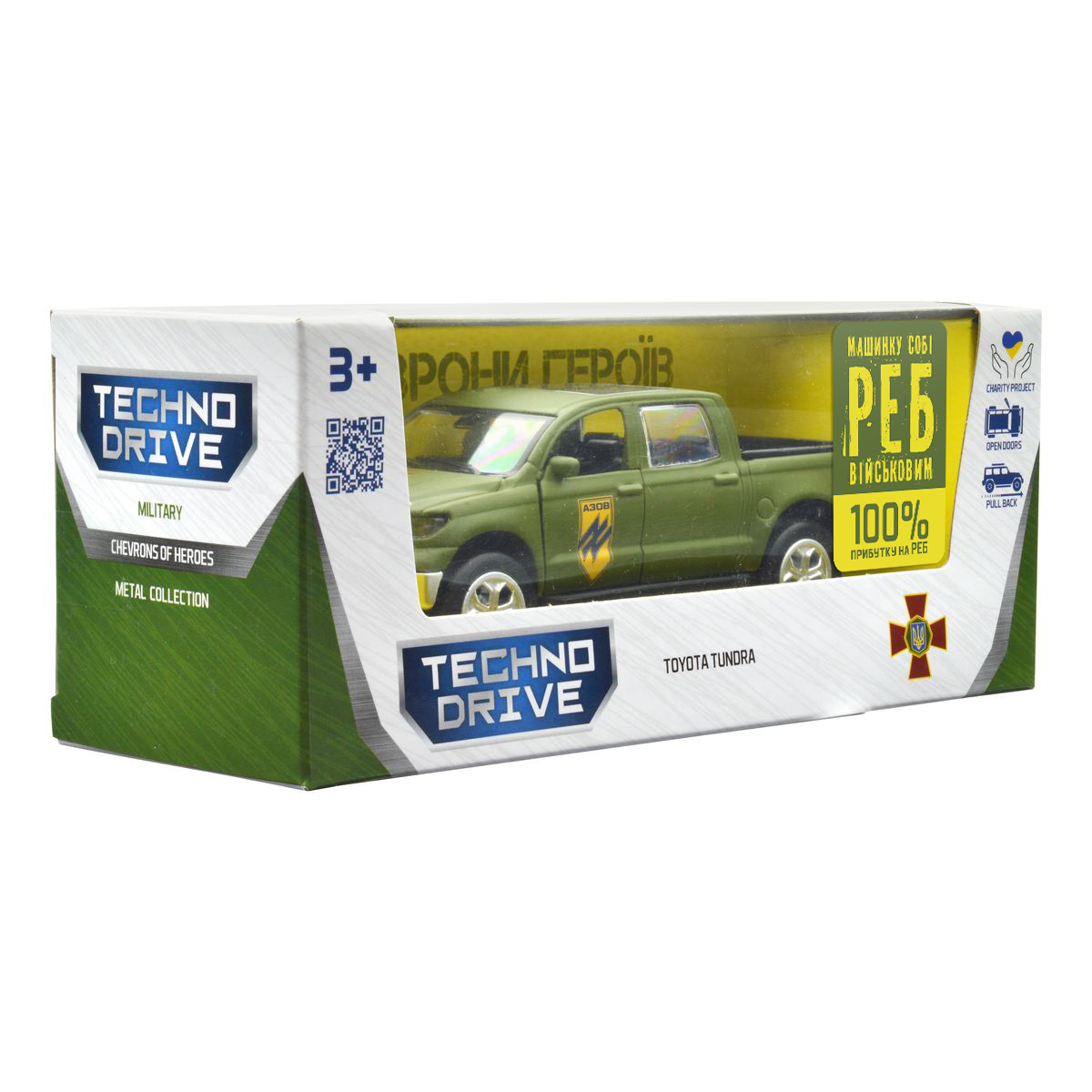 Автомодель Toyota Tundra Азов серії Шеврони Героїв 1:40 металева — превʼю 23