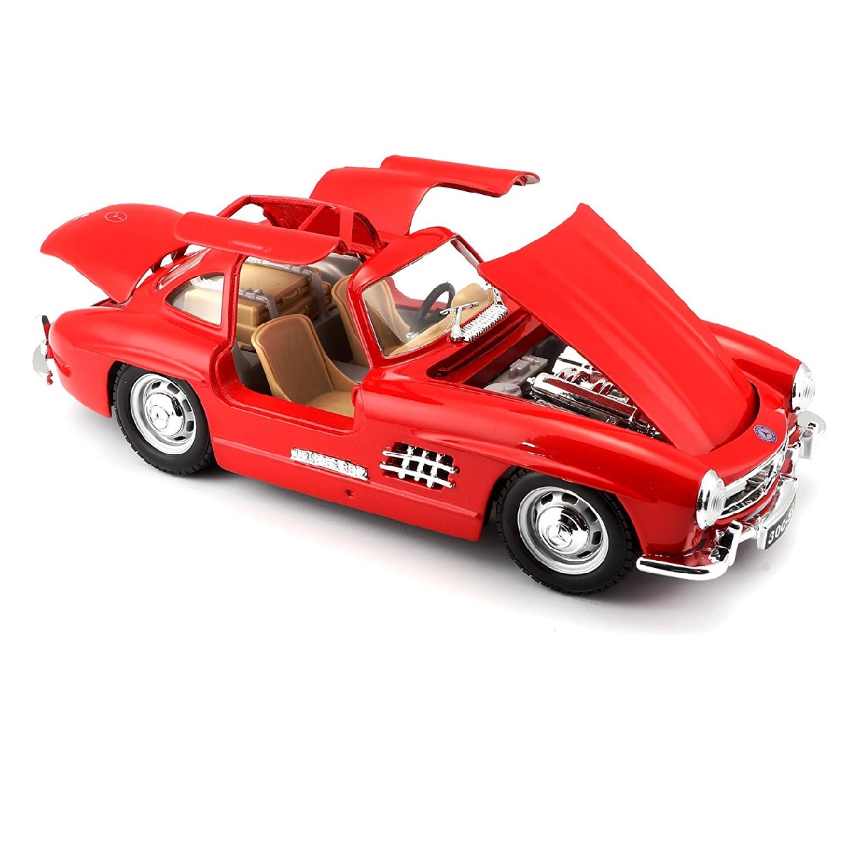 Колекційна автомодель Mercedes-Benz 300 SL 1954 Bburago 1:24 металева — превʼю 11