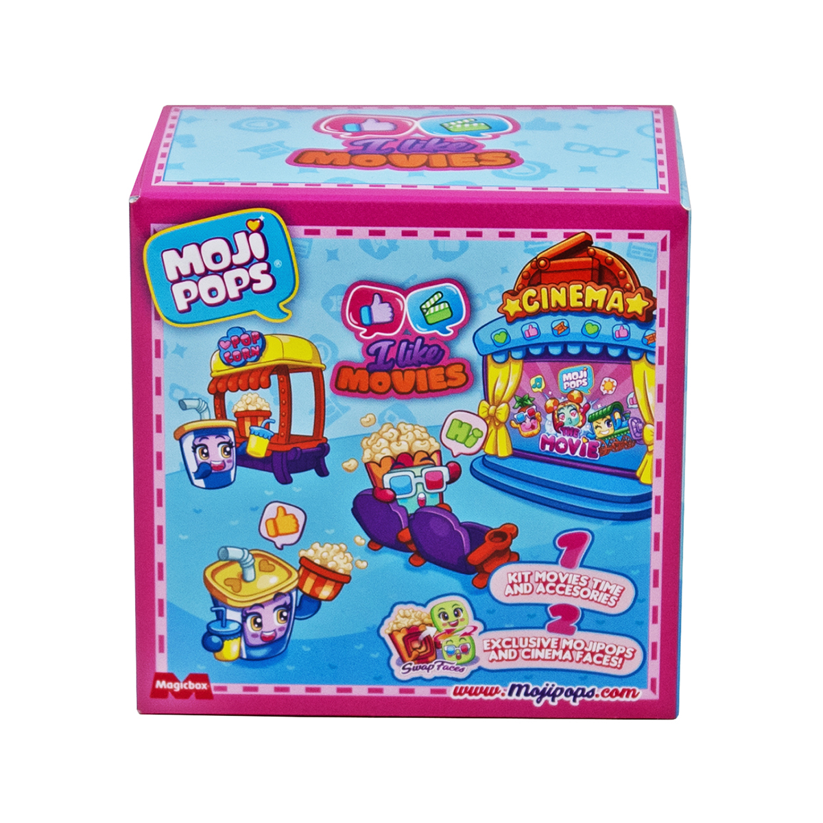 Ігровий набір Кінотеатр з фігурками Moji Pops Box I Like дитячий кольоровий — превʼю 5