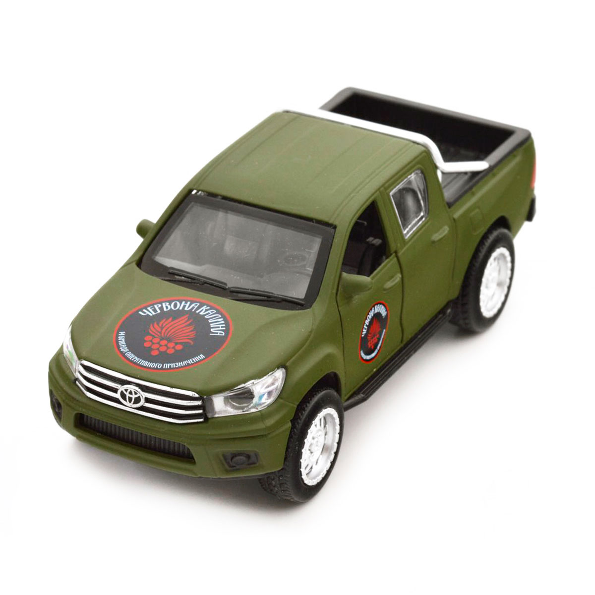 Автомодель TechnoDrive Toyota Hilux Червона калина 1:40 металева — превʼю 18