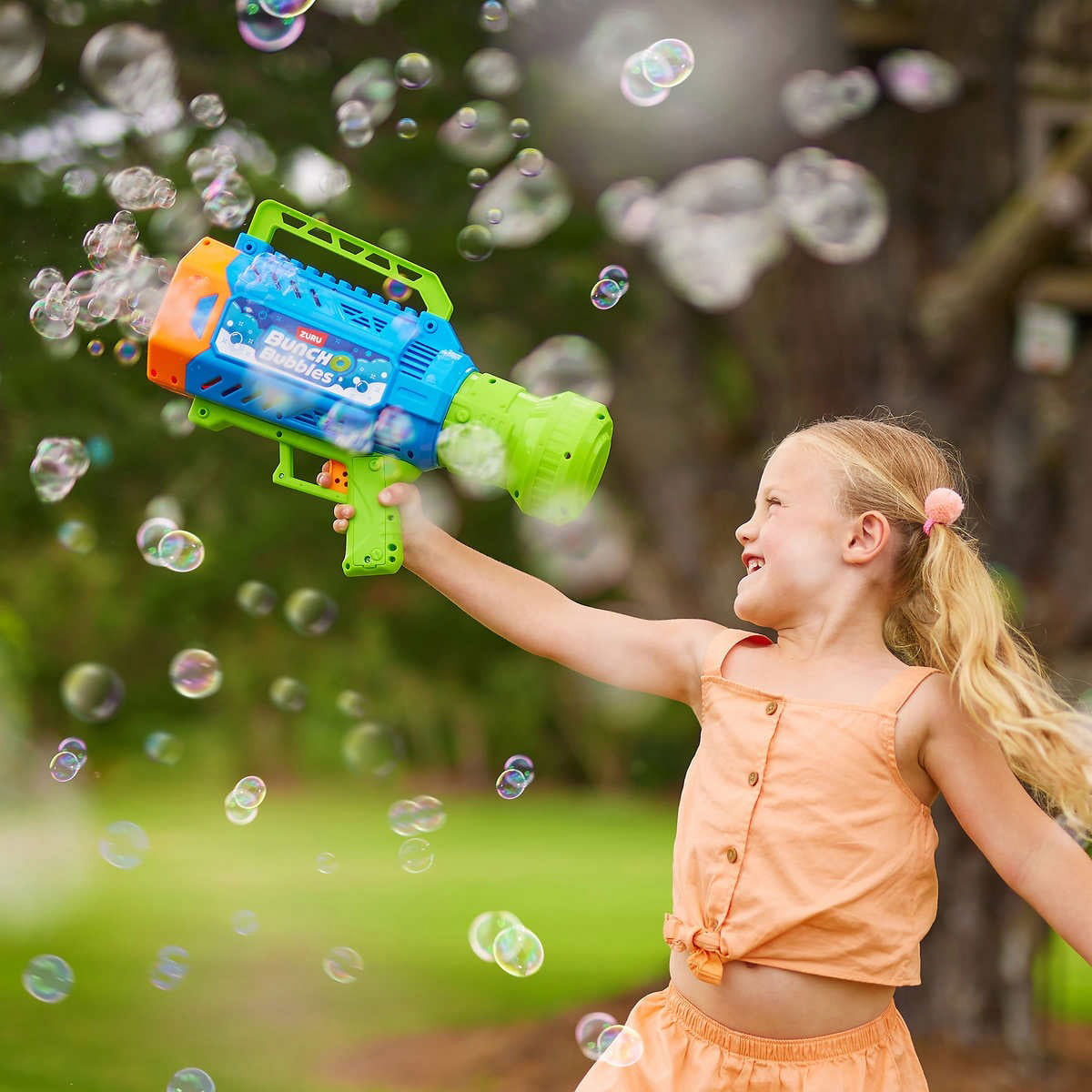 Ігровий набір Bunch O Bubbles Бластер для мильних бульбашок з LED підсвіткою — превʼю 15