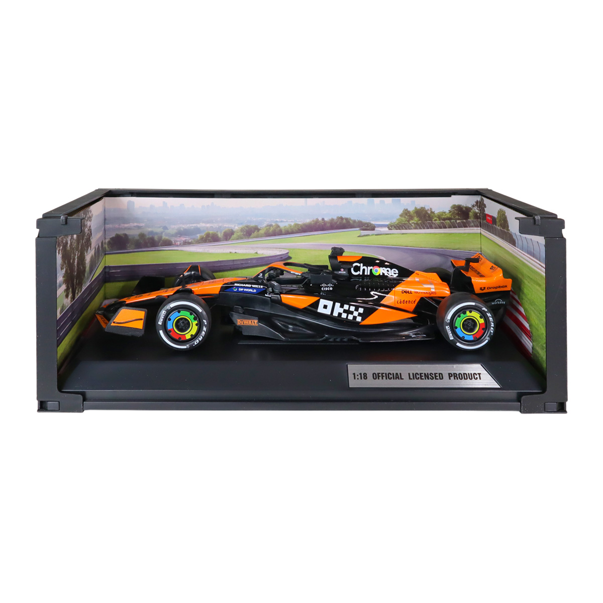 Колекційна автомодель McLaren F1 2024 Techno Drive 1:18 металева Помаранчева — превʼю 20
