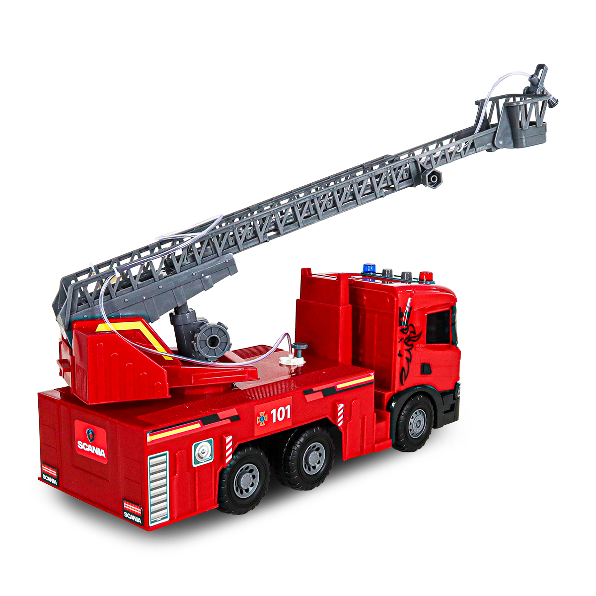 Пожежна машина Techno Drive Super Big Truck Scania 51,5 см зі світлом та звуком — превʼю 27