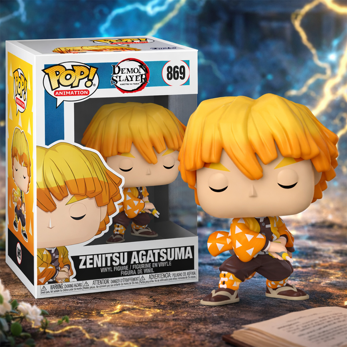 Ігрова колекційна фігурка Funko POP Demon Slayer - Zenitsu Agatsuma Зеніцу — превʼю 6