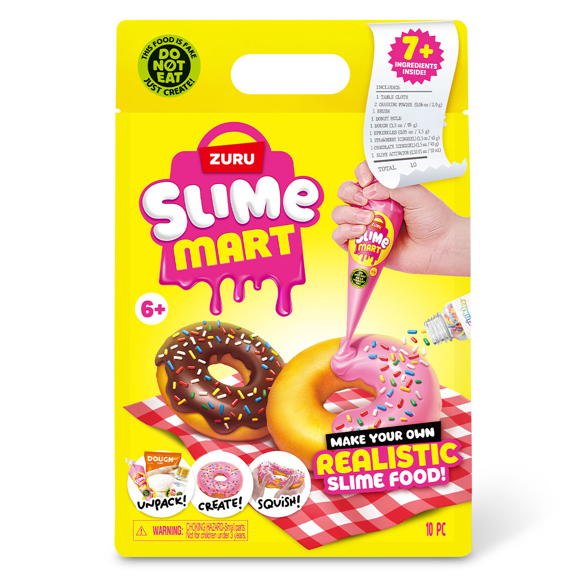 Ігровий набір зі слаймами Slime Mart Shopping Bag Пончик — превʼю 1