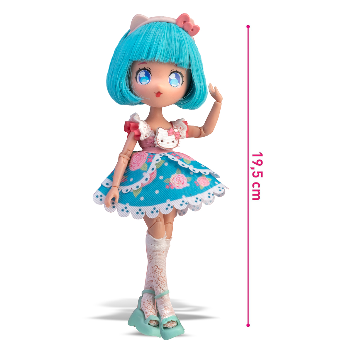 Лялька 4SF Manga Dolls Hello Kitty Пінк 19,5 см з аксесуарами — превʼю 13