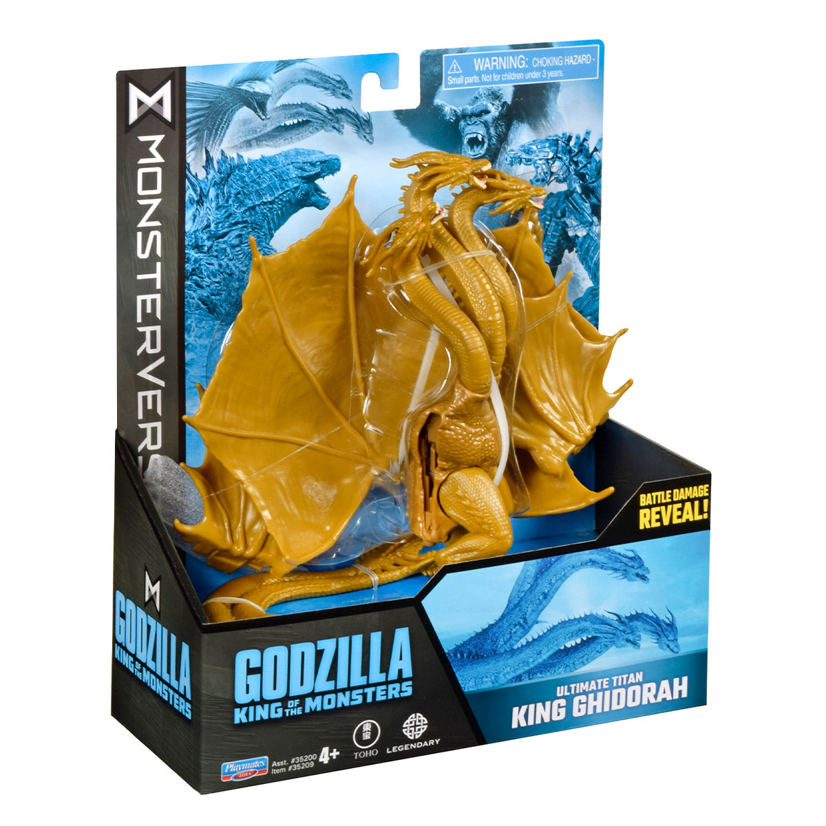 Ігрова фігурка Godzilla vs. Kong Король Гідора з рухливими частинами — превʼю 11