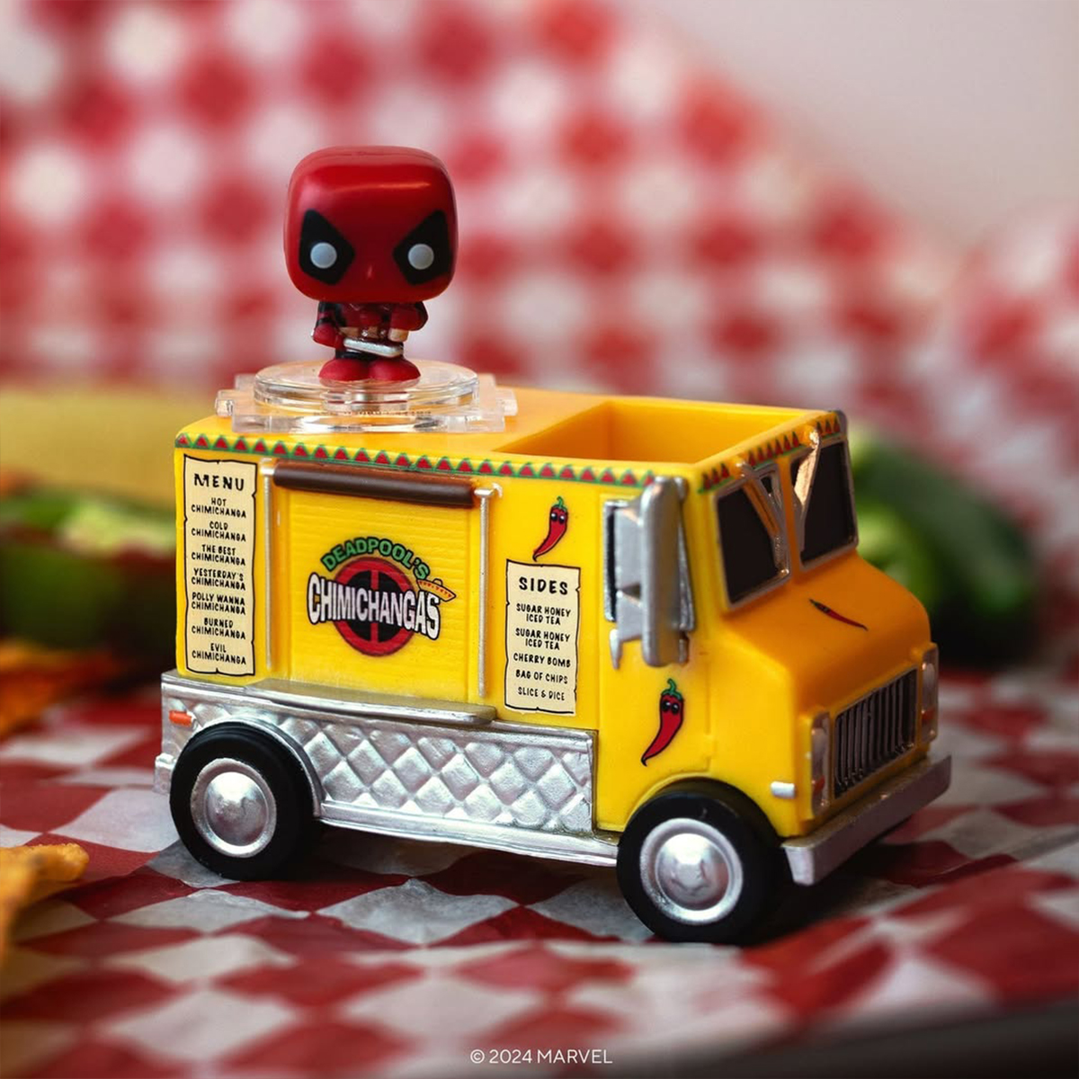 Набір фігурок Funko Bitty Pop! Ride Марвел Дедпул і вантажівка Чімічанги 2,54 см — превʼю 6
