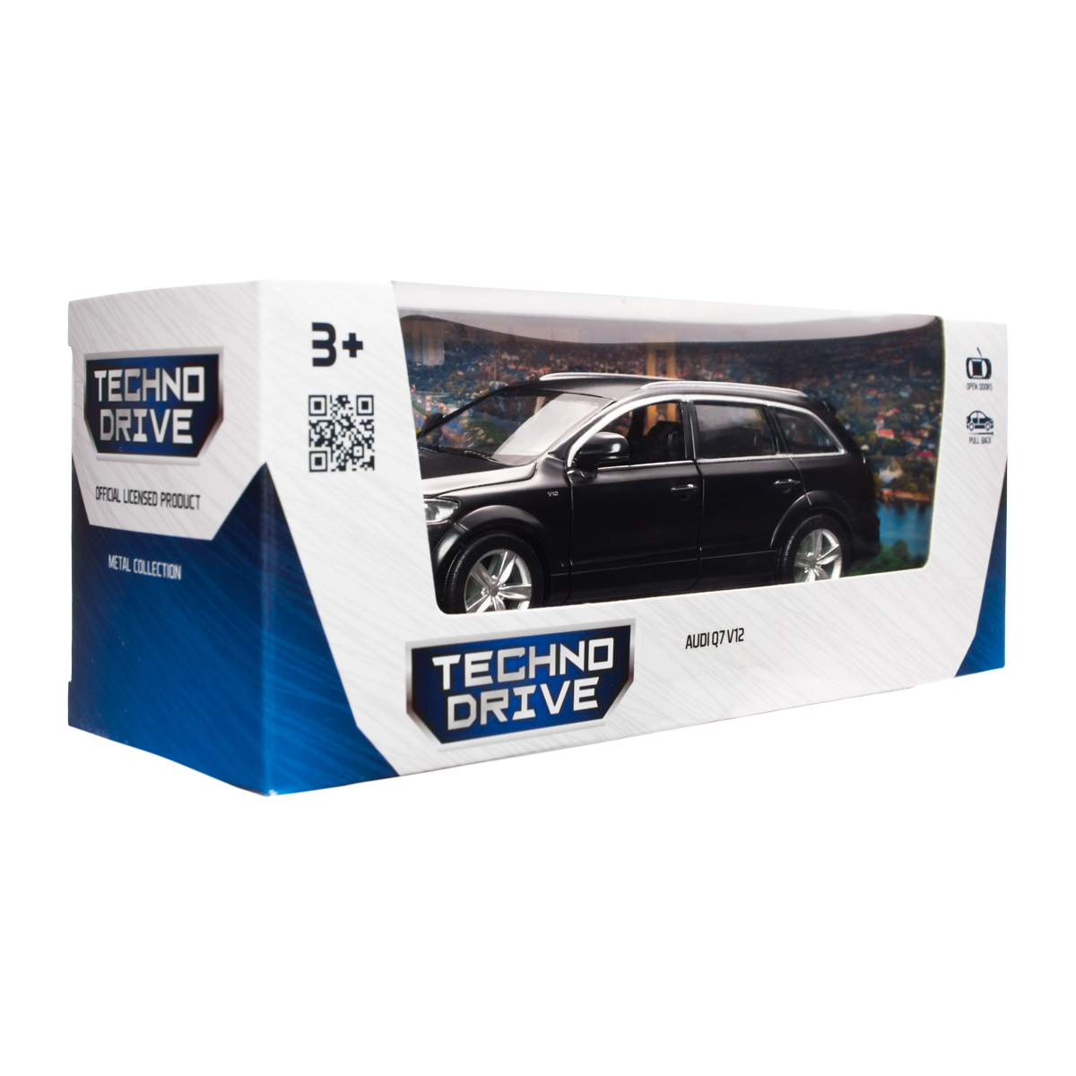 Автомодель Techno Drive Audi Q7 V12 металева 1:40 Чорна — превʼю 21