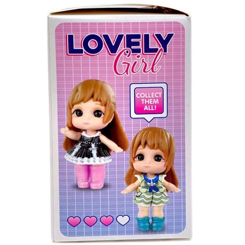 Лялька-сюрприз Lovely Girl 7 см з аксесуарами Різнобарвна