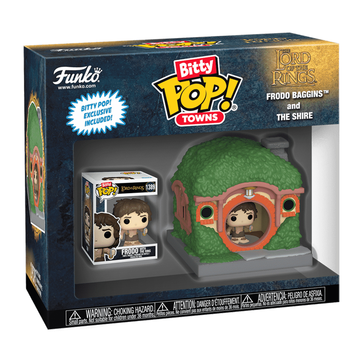 Набір фігурок Funko Bitty POP! Town Фродо Беггінс і хатинка 2,5 см — превʼю 1