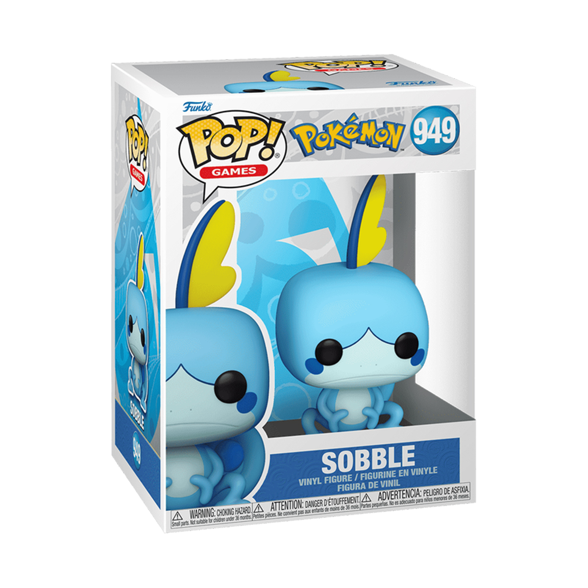 Колекційна фігурка Pokemon Sobble - Покемон Соббл Funko Pop аніме персонаж — превʼю 8