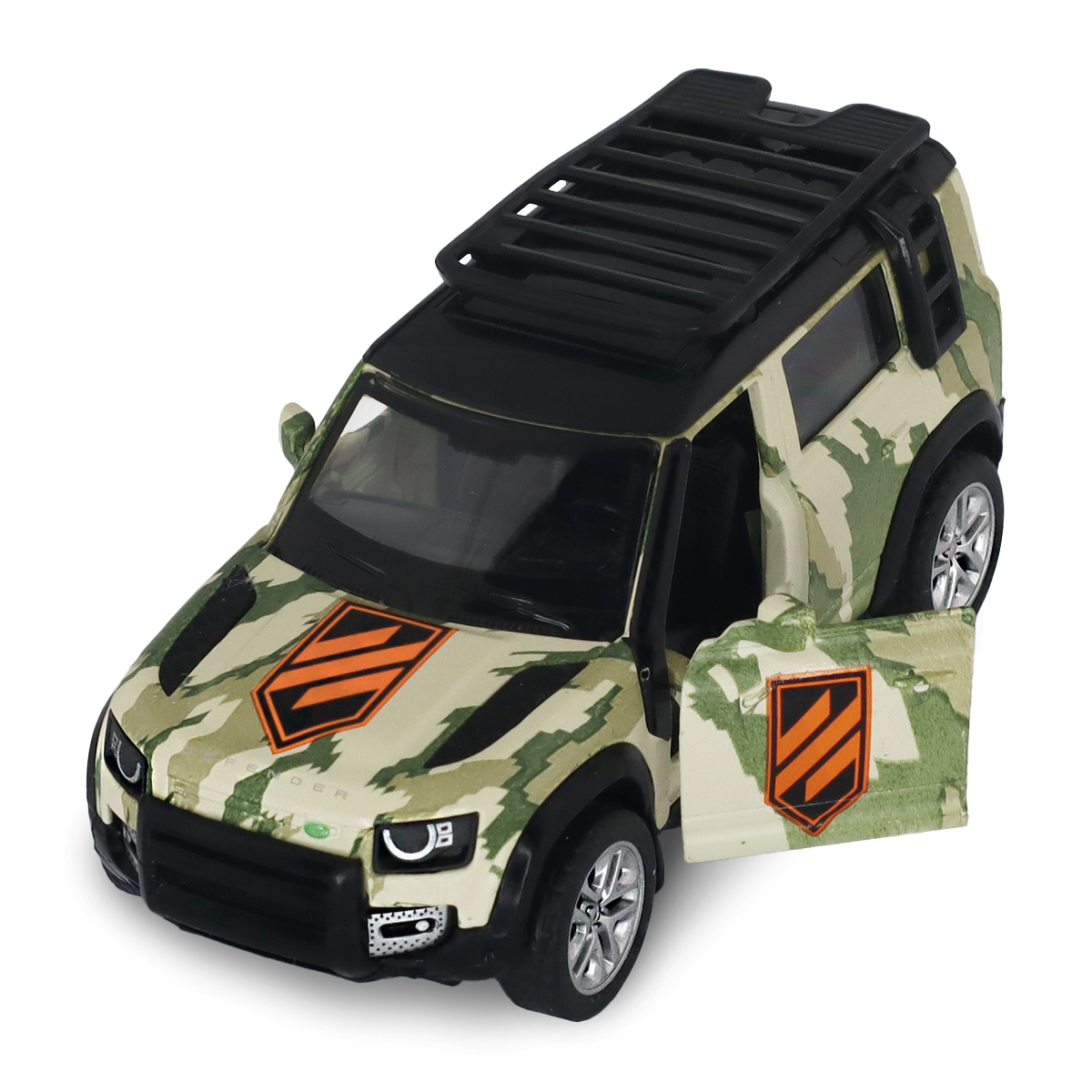 Автомодель TechnoDrive Land Rover Defender 110 3 ОШБр серії Шеврони Героїв 1:43 — превʼю 30