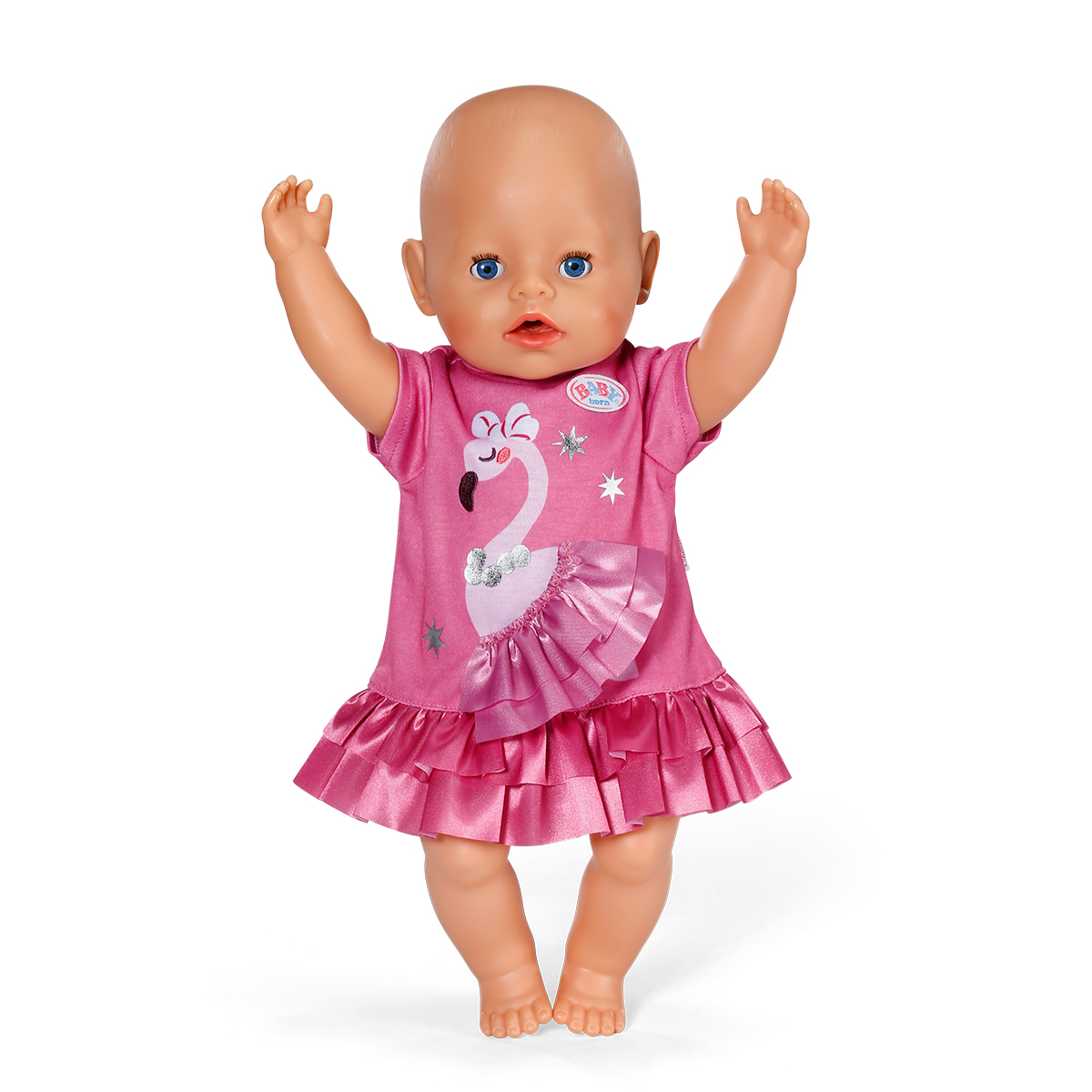 Сукня для ляльки Baby Born з фламінго 43 см Рожева — превʼю 7