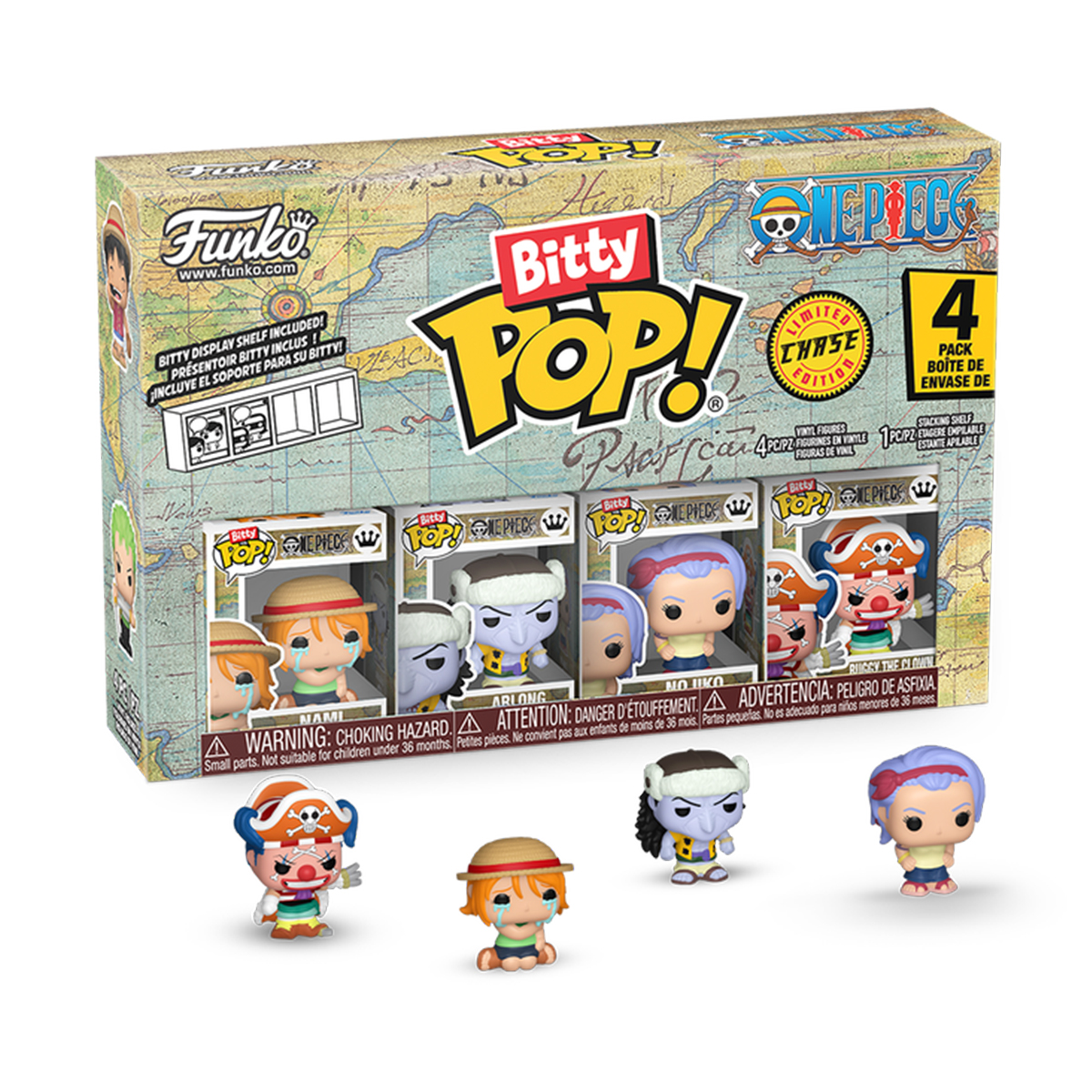 Набір колекційних фігурок Bitty POP - Nami - Funko One Piece аніме герої — превʼю 3