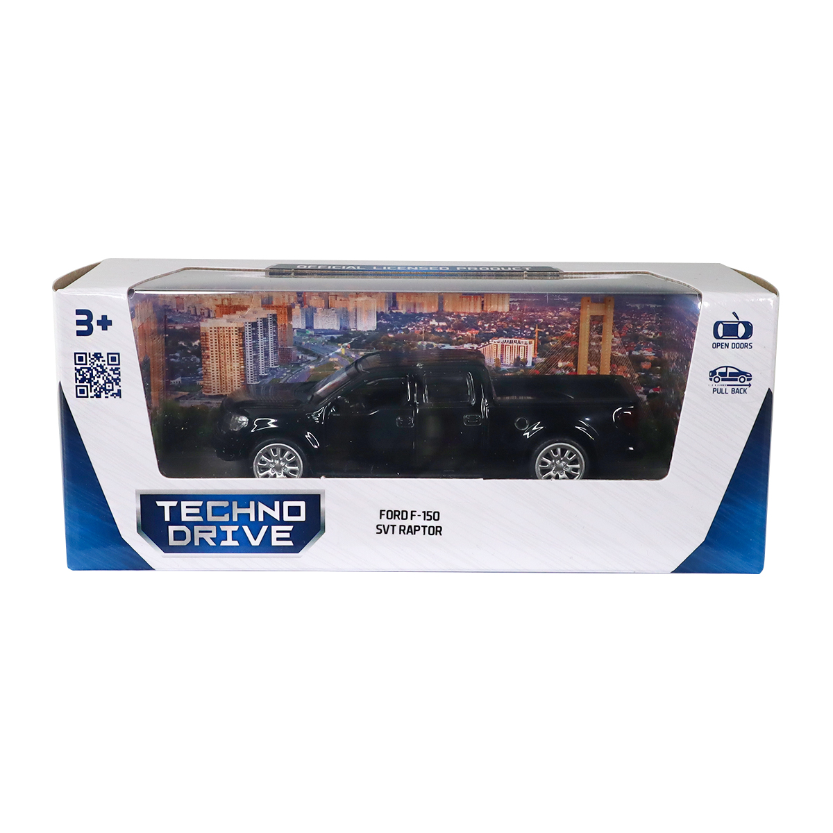 Автомодель Ford F-150 SVT Raptor Techno Drive 1:52 Чорна — превʼю 18