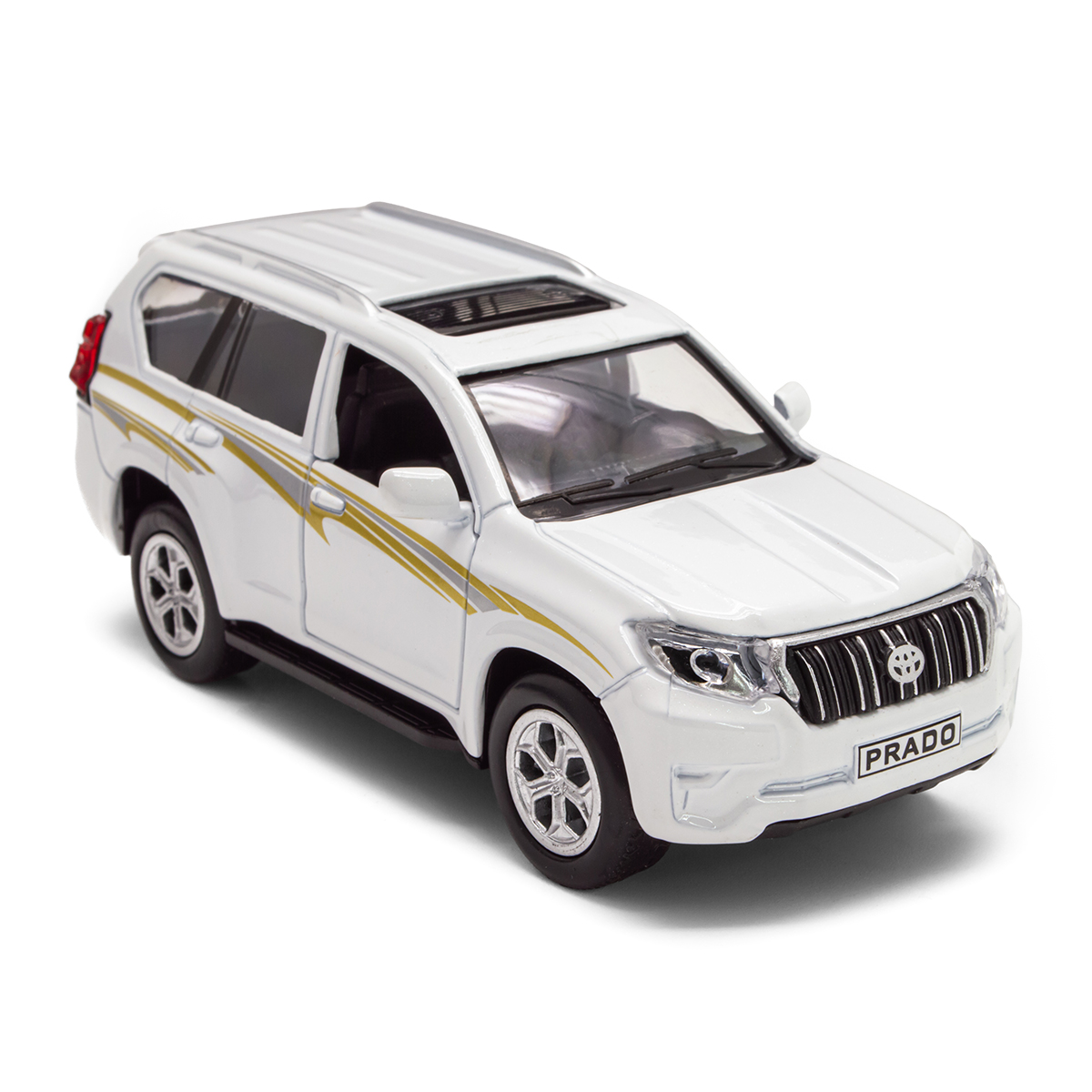 Автомодель Toyota Prado металева 1:40 Біла — превʼю 28
